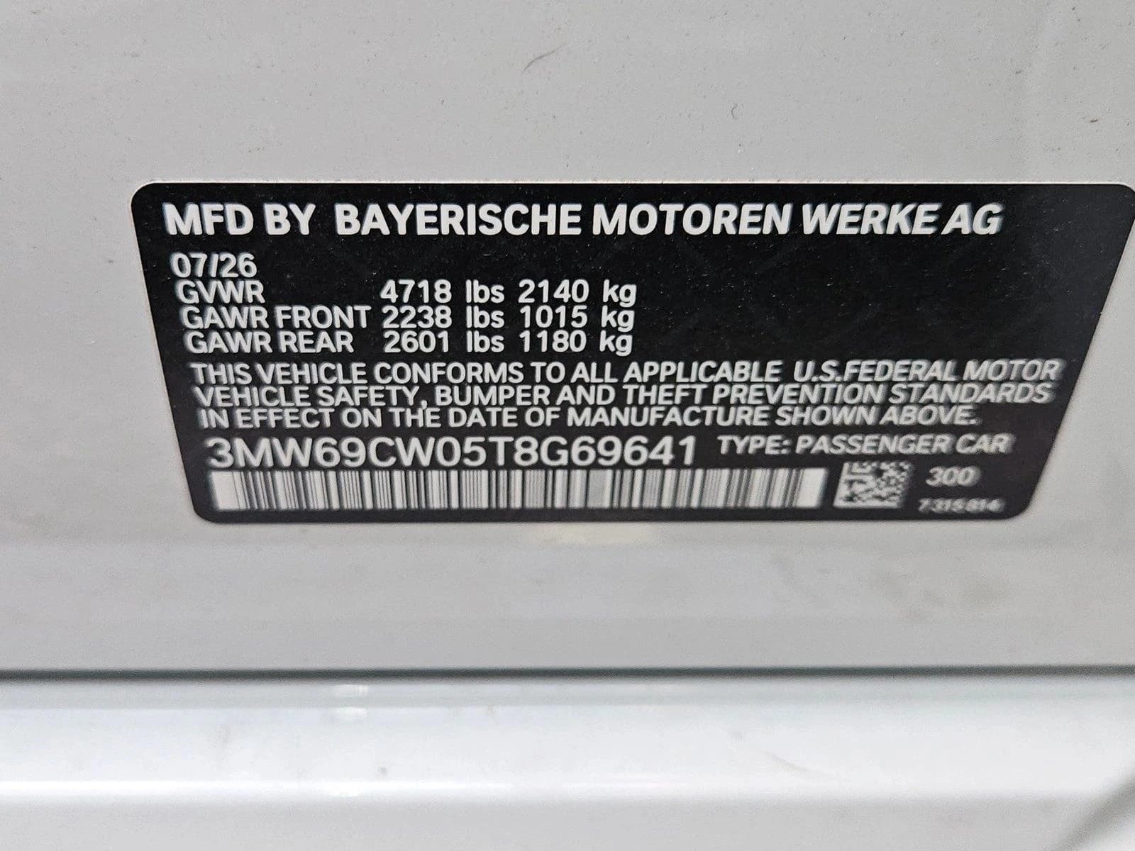 BMW 3 Series 330i NA Sedan 2026 — side view