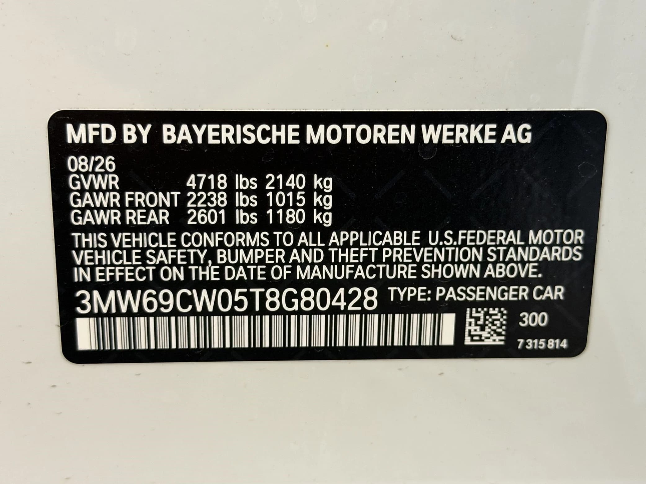 BMW 3 Series 330i NA Sedan 2026 — side view
