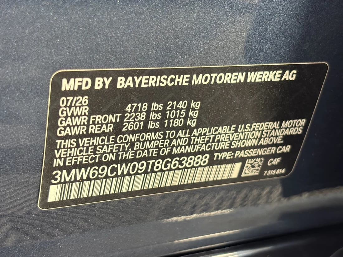 BMW 3 Series 330i NA Sedan 2026 — side view