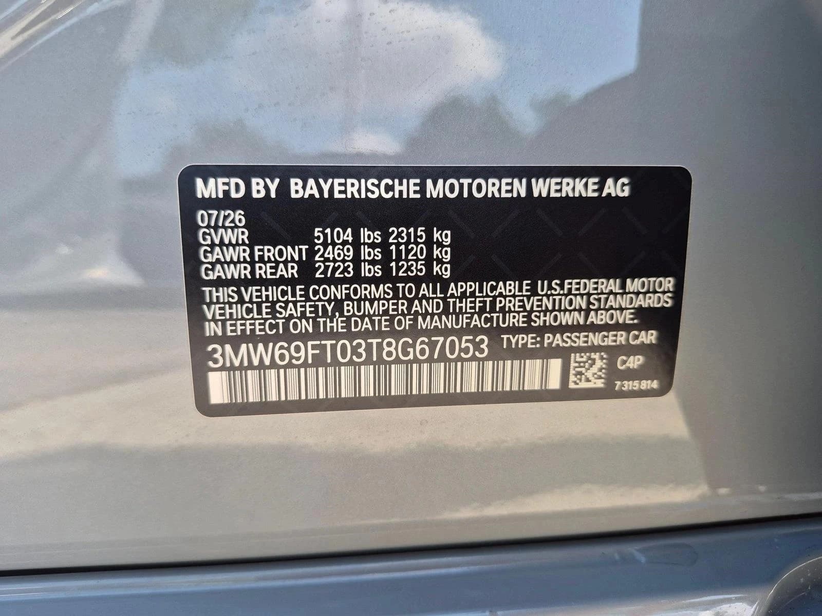 BMW 3 Series M340i NA xDrive Sedan 2026 — side view