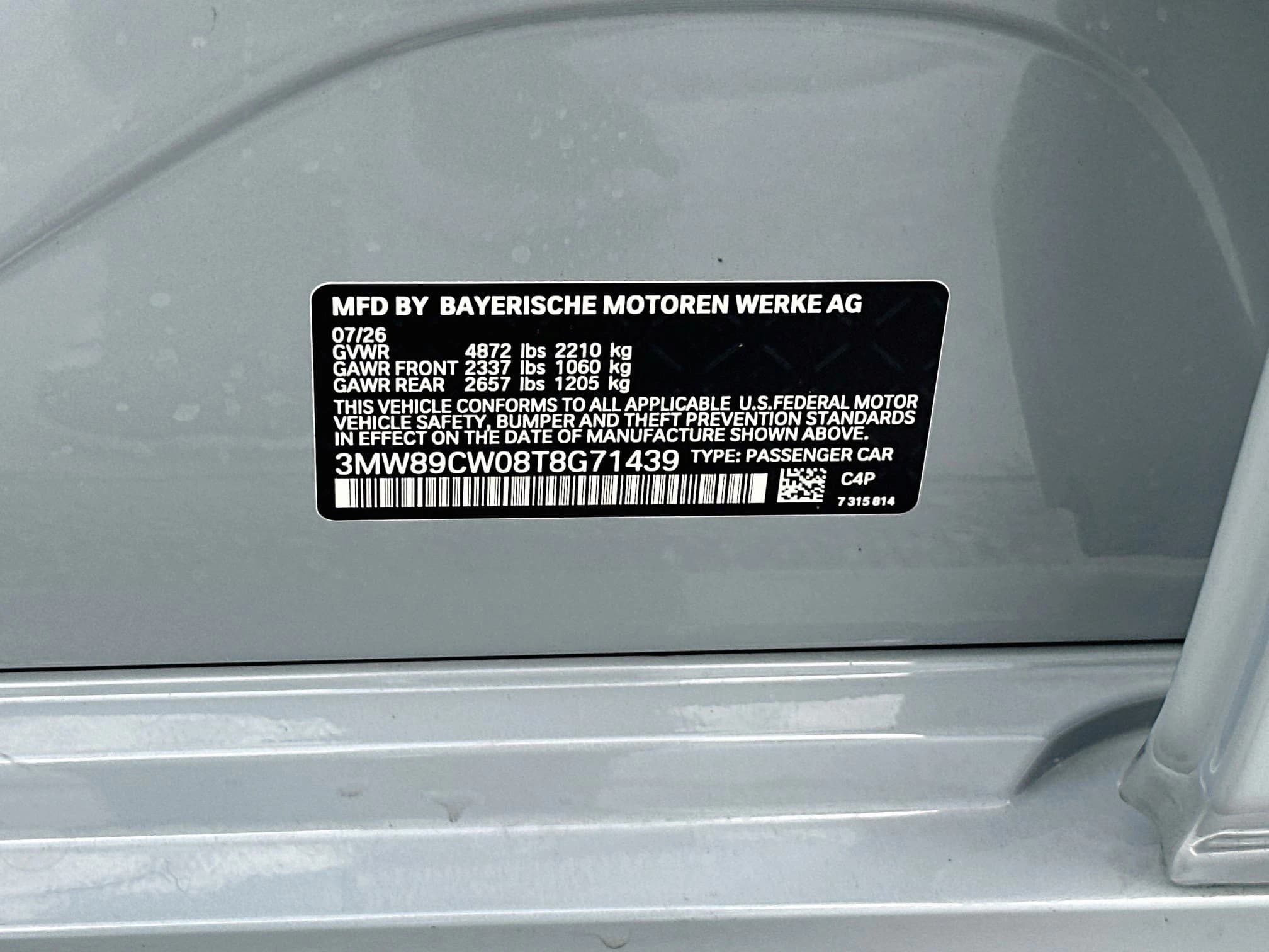 BMW 3 Series 330i NA xDrive Sedan 2026 — side view