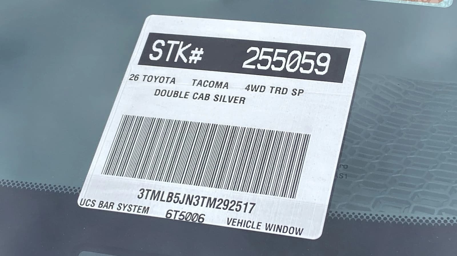 Toyota Tacoma 4WD TRD Sport Double Cab 6' Bed AT (Natl) 2026 — side view