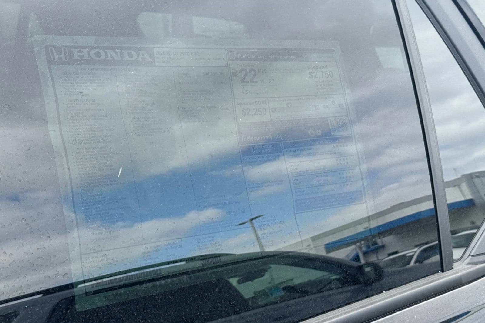 Honda Pilot EX-L 2WD 2026 — side view