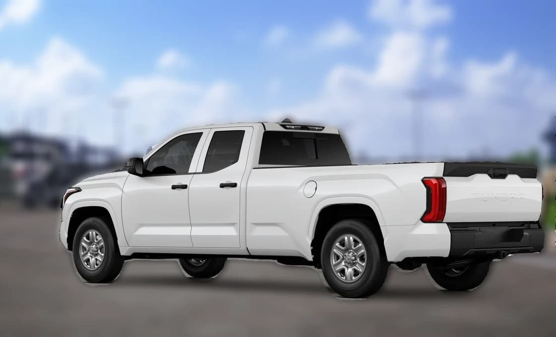 Toyota Tundra 2WD SR Double Cab 8.1' Bed (Natl) 2026 — side view
