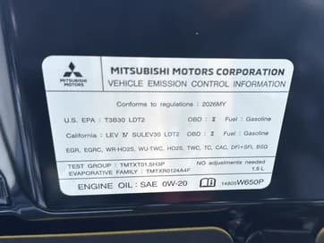 Mitsubishi Outlander SE FWD 2026 — side view