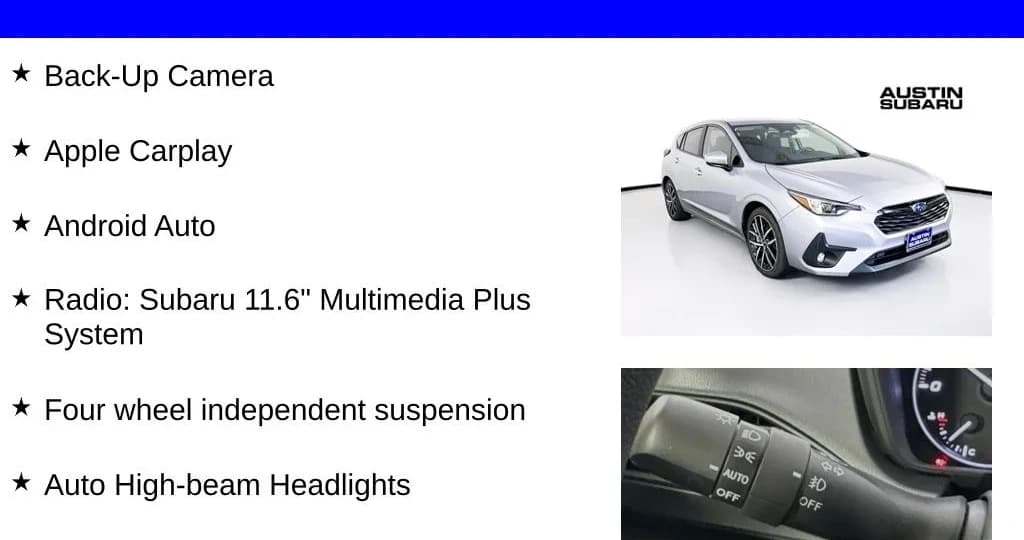 Subaru Impreza Sport AWD 2026 — side view