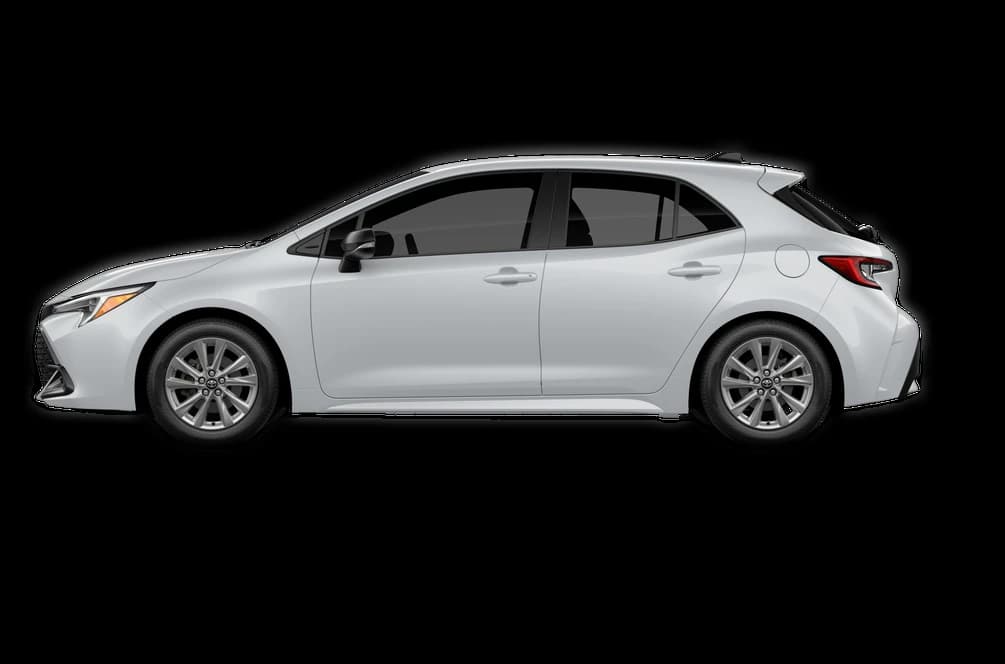 Toyota Corolla Hatchback SE CVT (Natl) 2027 — side view