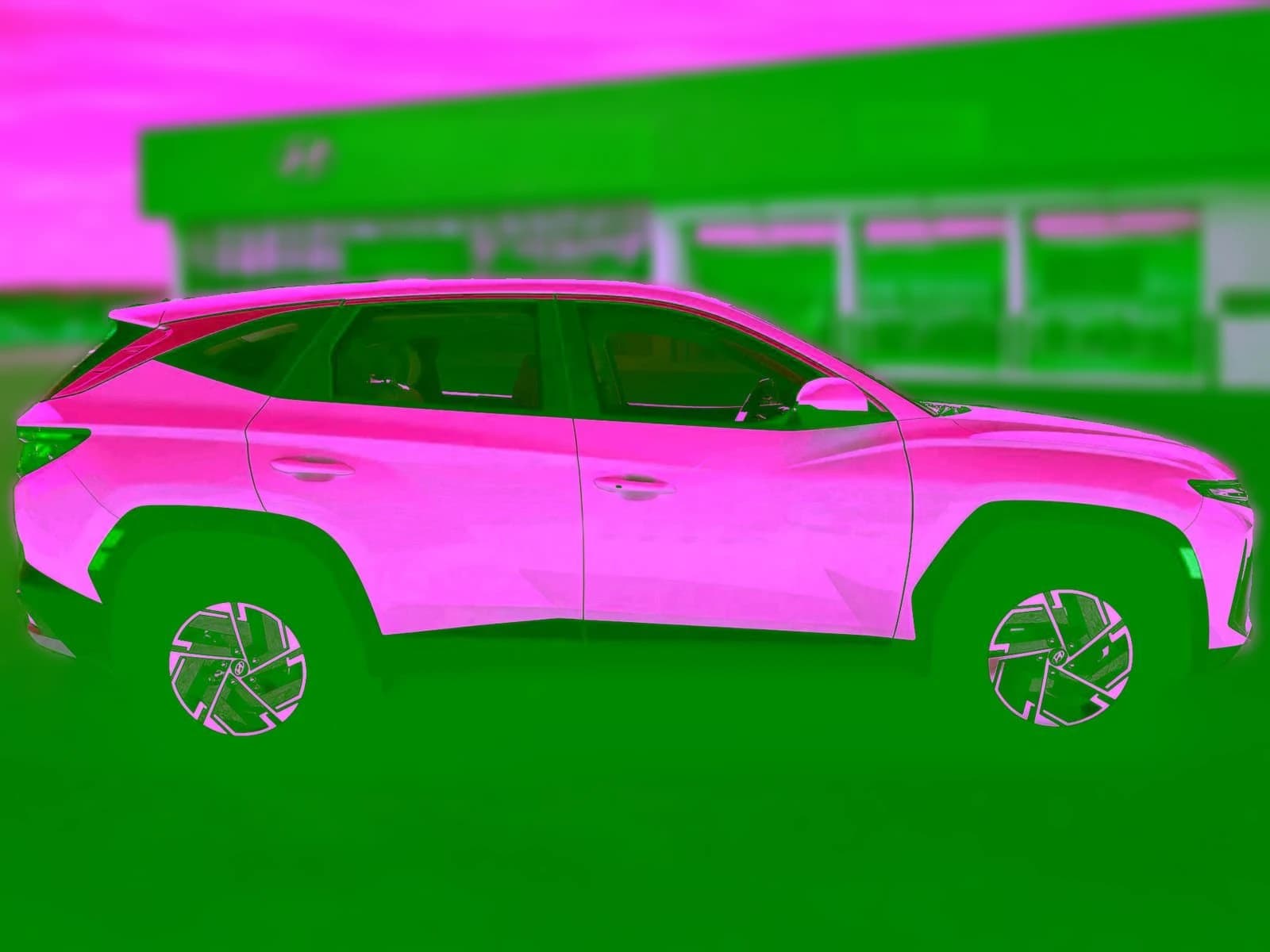 Hyundai Tucson Hybrid Blue SE AWD 2026 — side view