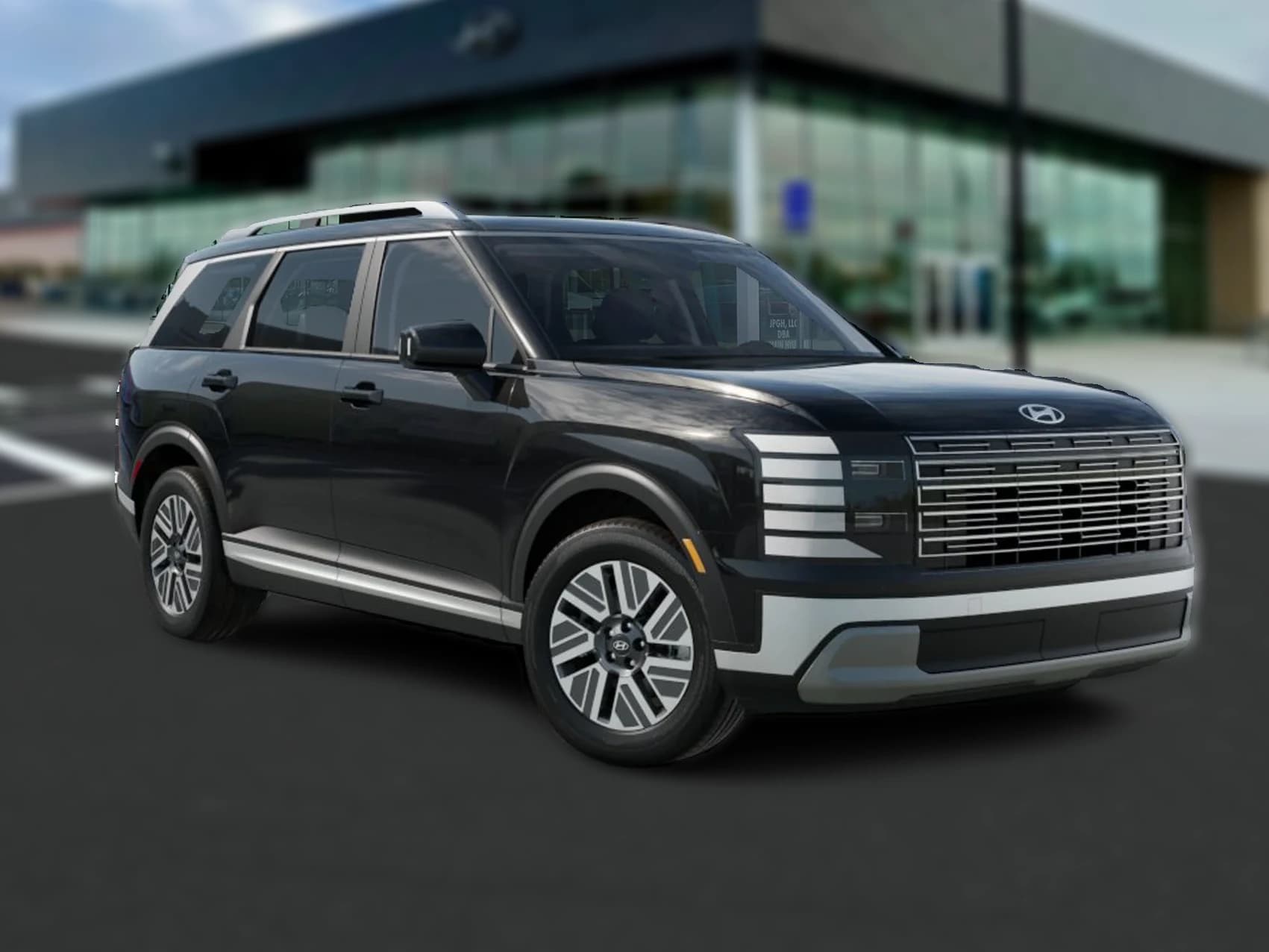 Hyundai Palisade Hybrid Blue SEL 7P FWD 2026 — side view