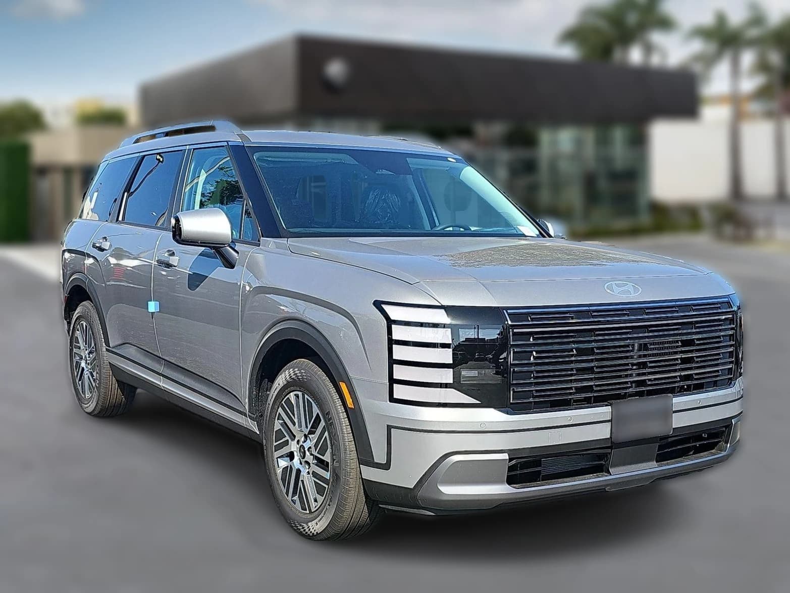 Hyundai Palisade Hybrid Blue SEL 7P FWD 2027 — side view
