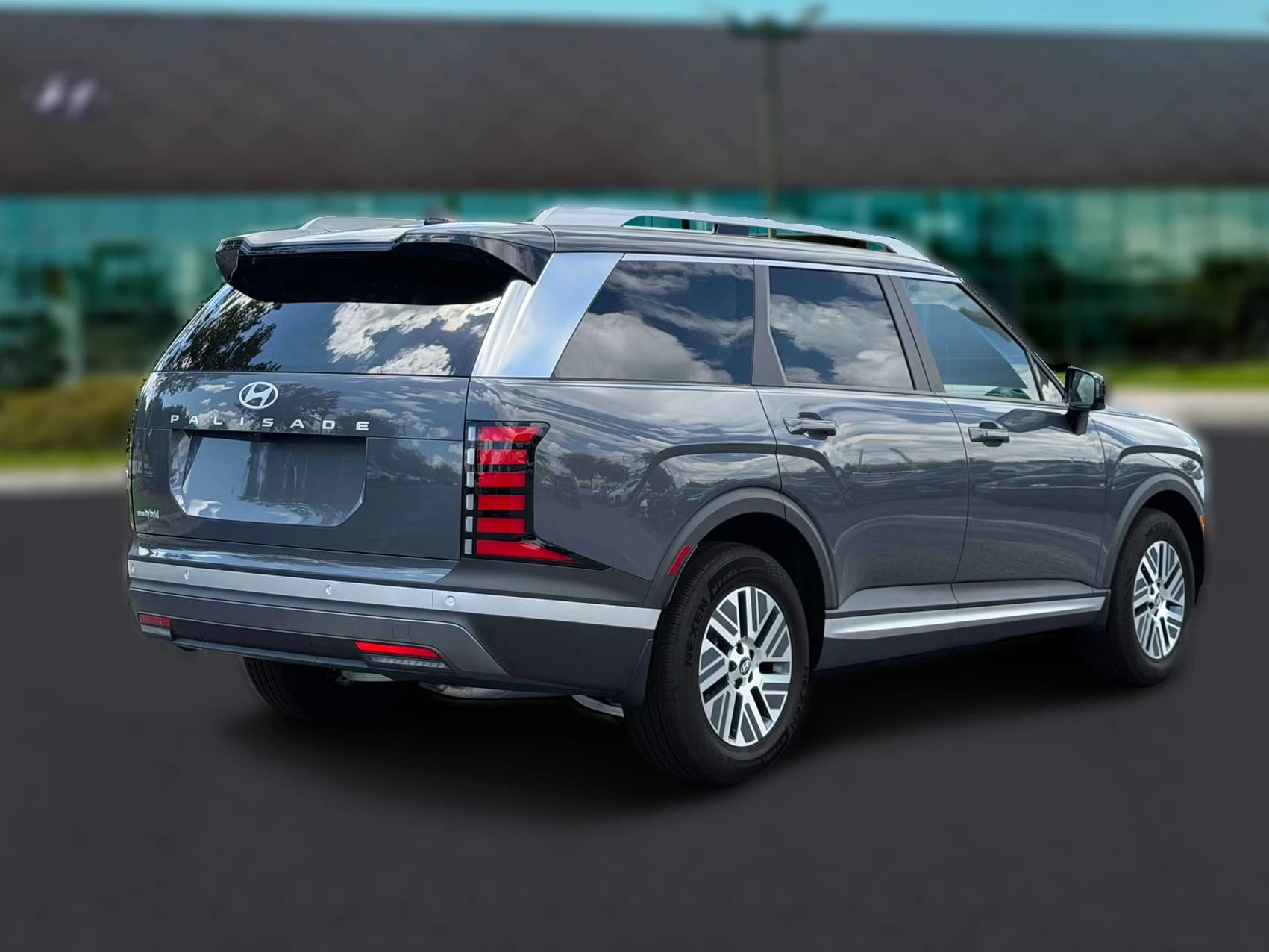 Hyundai Palisade Hybrid Blue SEL 7P FWD 2027 — side view