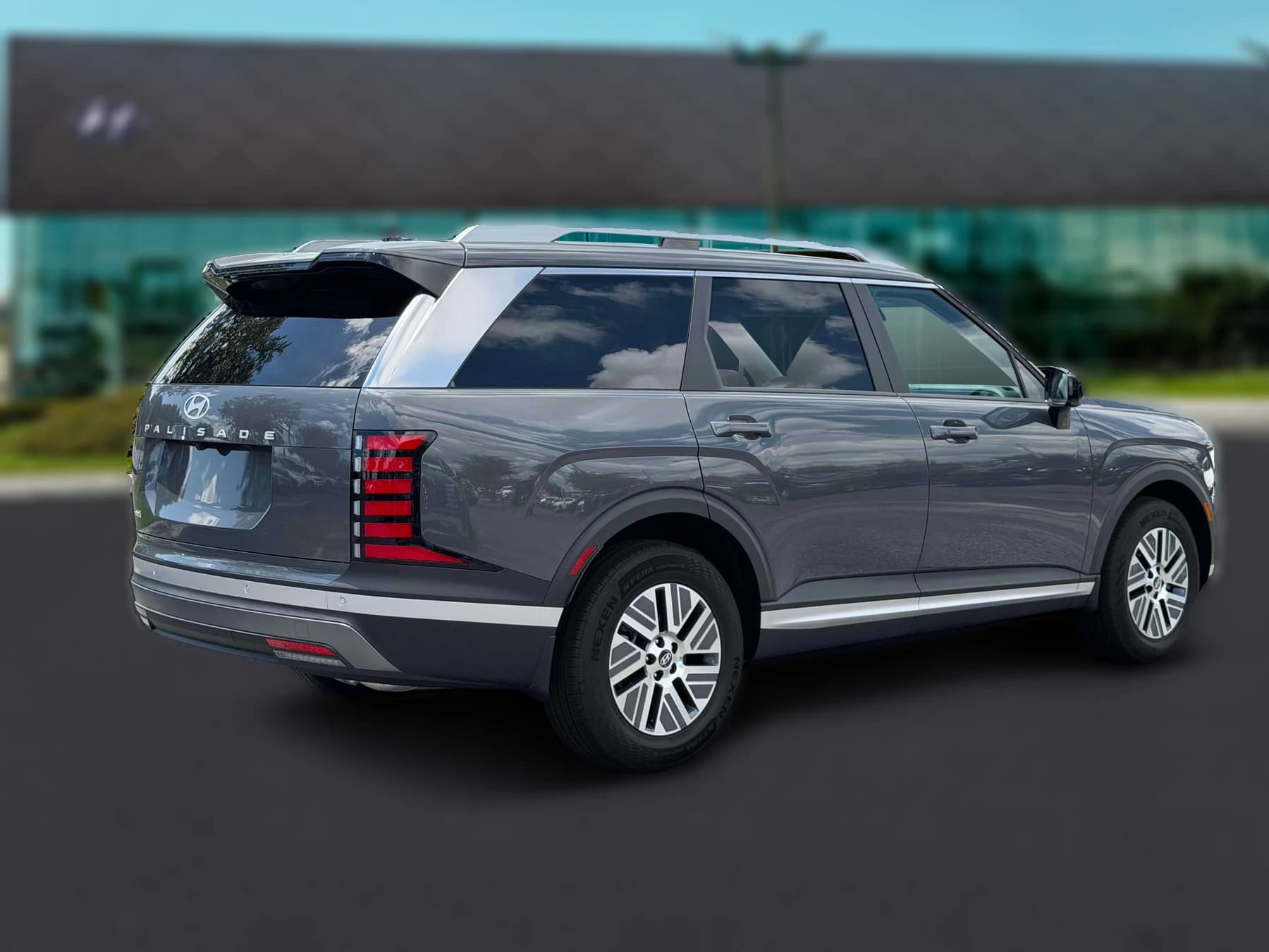 Hyundai Palisade Hybrid Blue SEL 7P FWD 2027 — side view