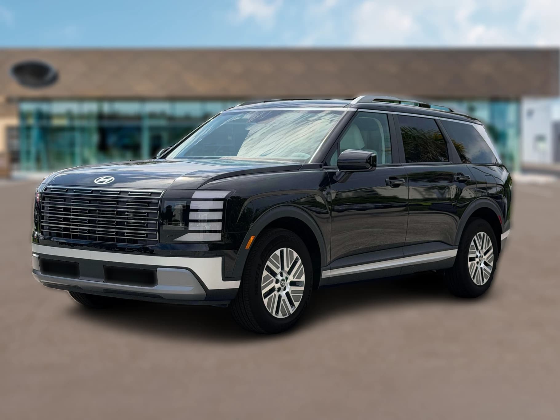 Hyundai Palisade Hybrid Blue SEL 7P FWD 2027 — side view