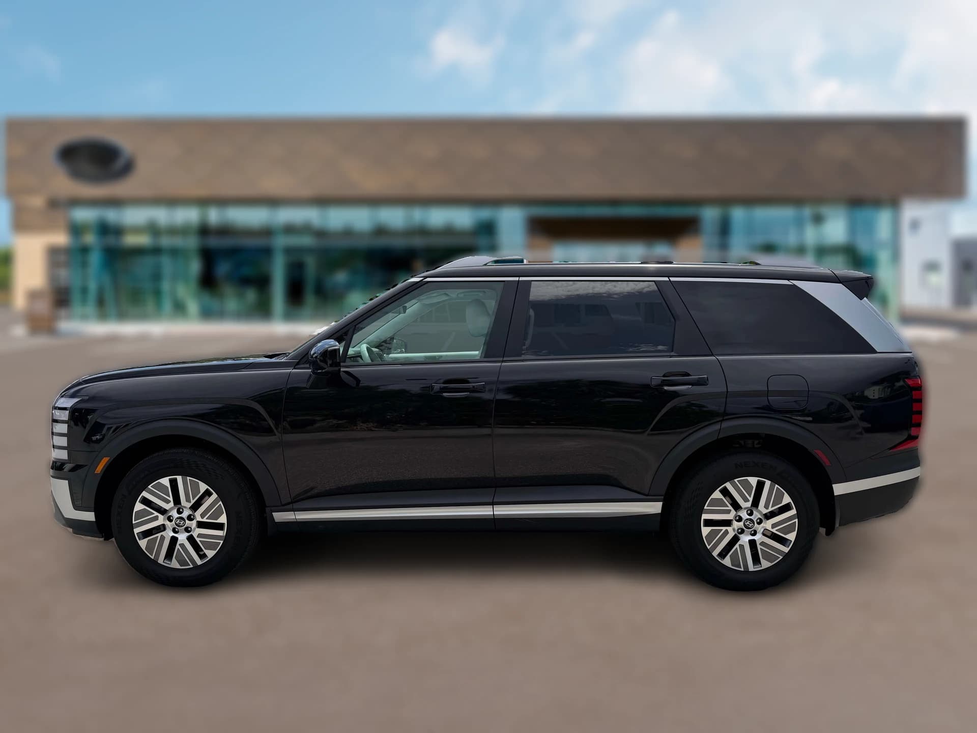 Hyundai Palisade Hybrid Blue SEL 7P FWD 2027 — side view