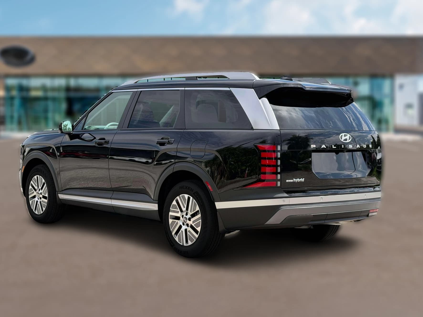 Hyundai Palisade Hybrid Blue SEL 7P FWD 2027 — side view