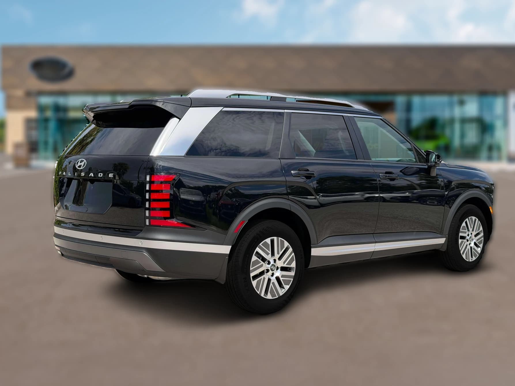 Hyundai Palisade Hybrid Blue SEL 7P FWD 2027 — side view