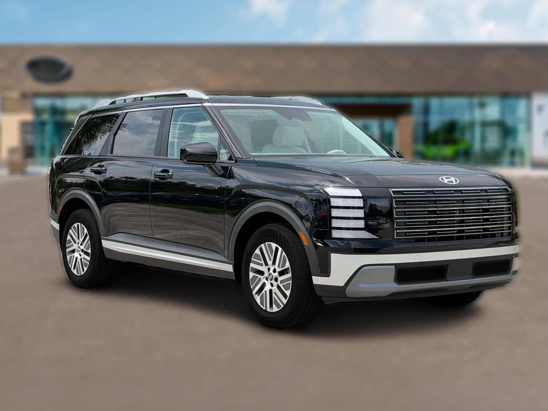 Hyundai Palisade Hybrid Blue SEL 7P FWD 2027 — side view