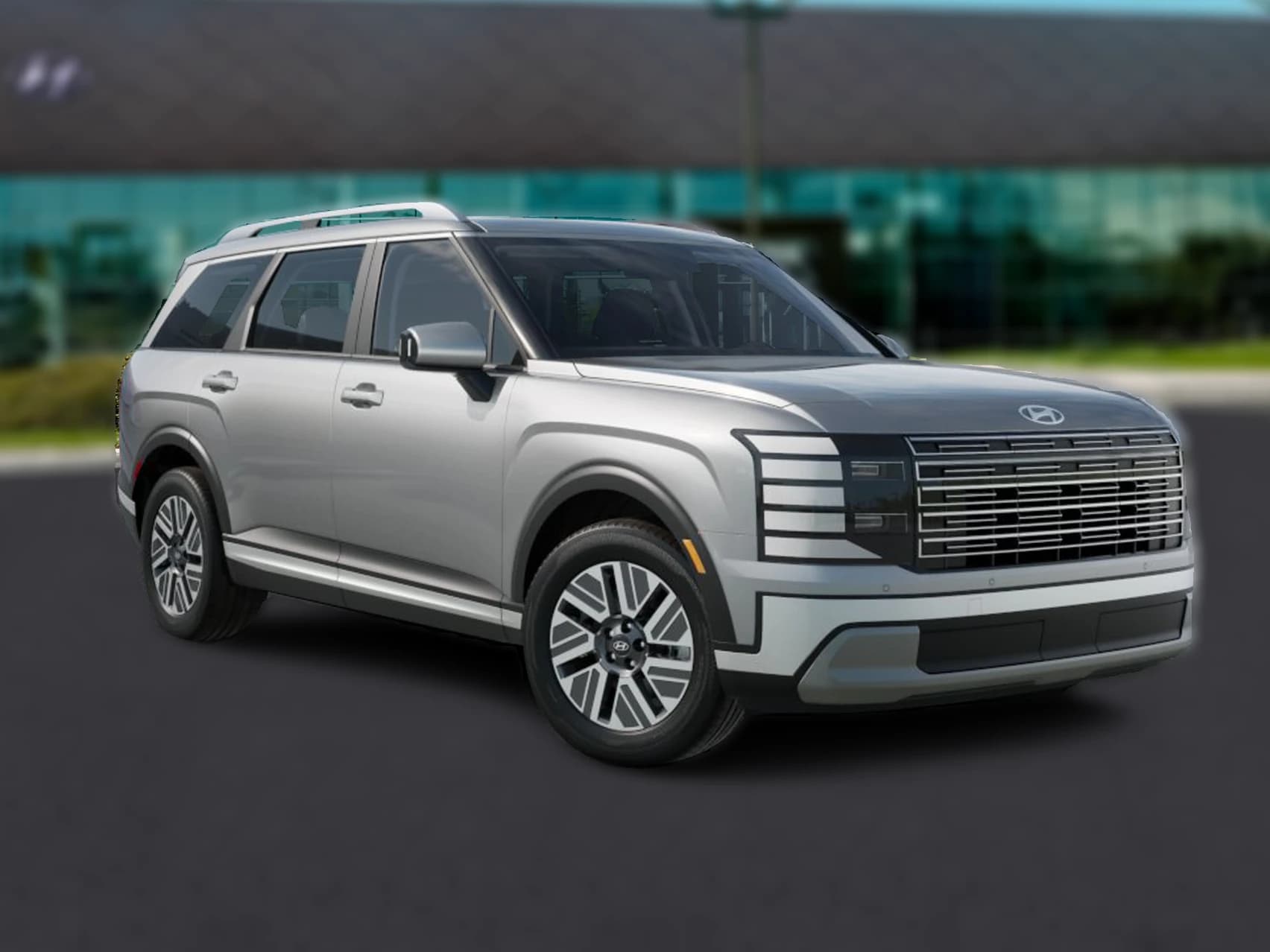 Hyundai Palisade Hybrid Blue SEL 7P FWD 2026 — side view