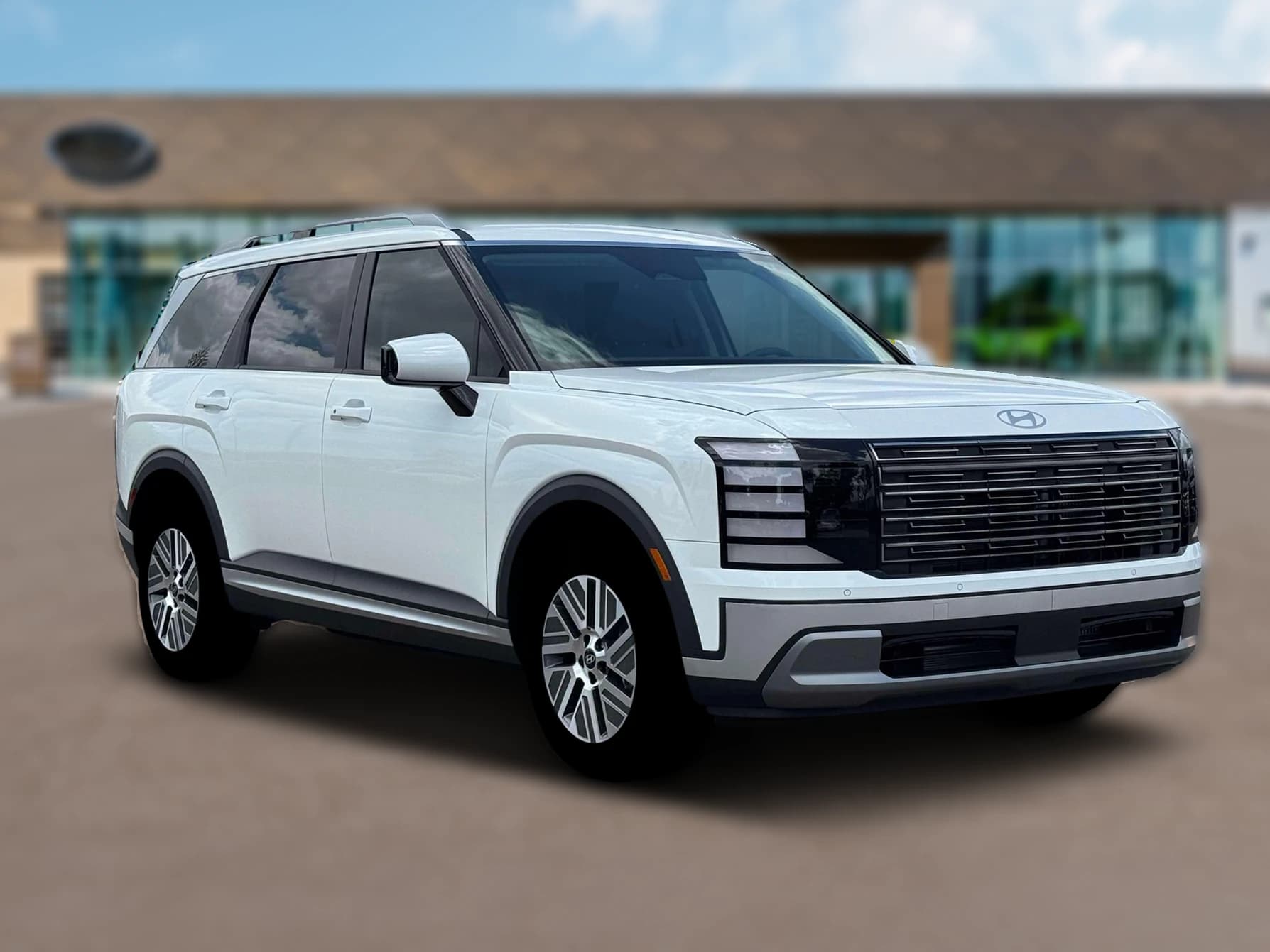 Hyundai Palisade Hybrid Blue SEL 7P FWD 2026 — side view