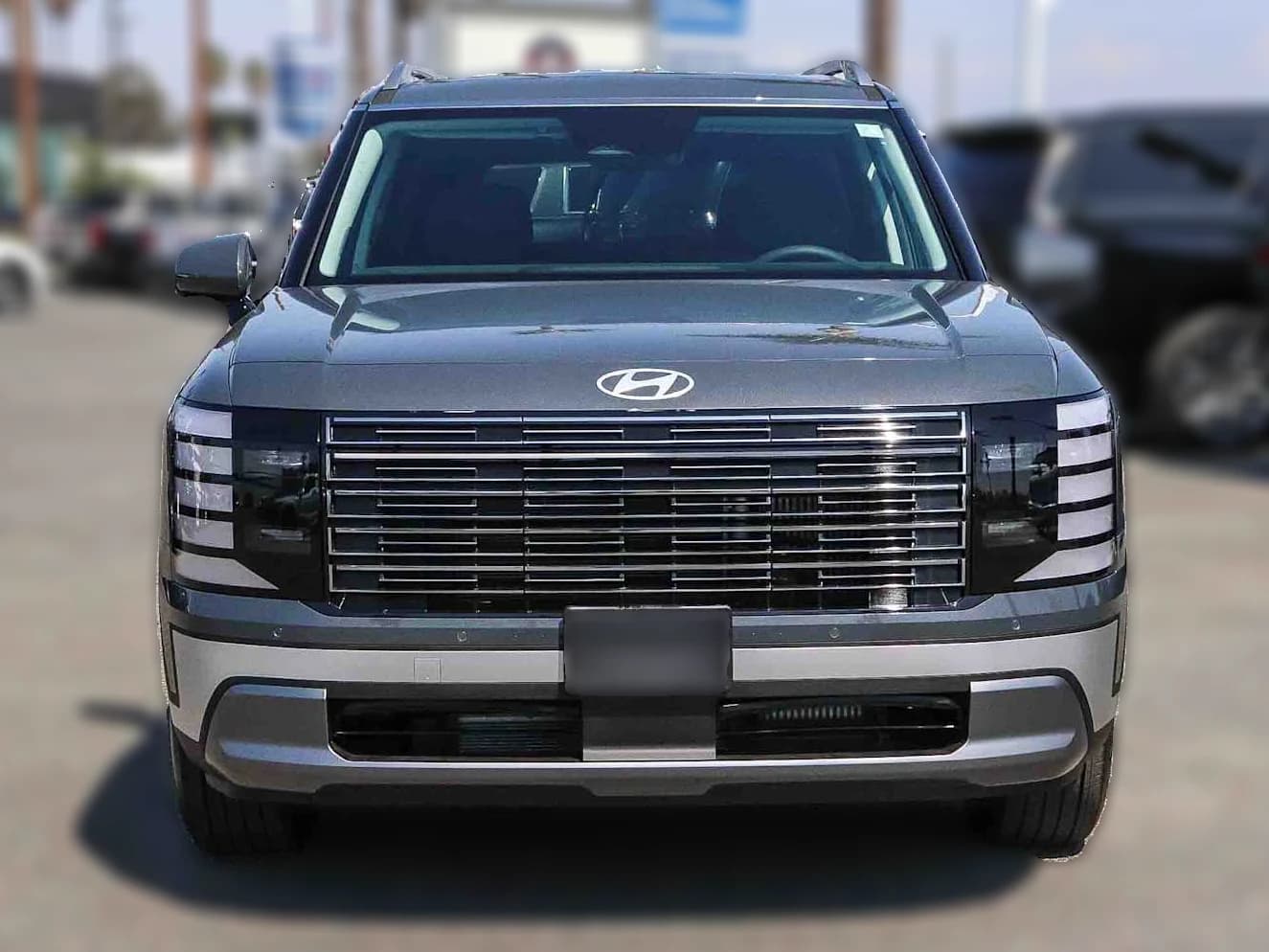 Hyundai Palisade Hybrid Blue SEL 7P FWD 2027 — side view