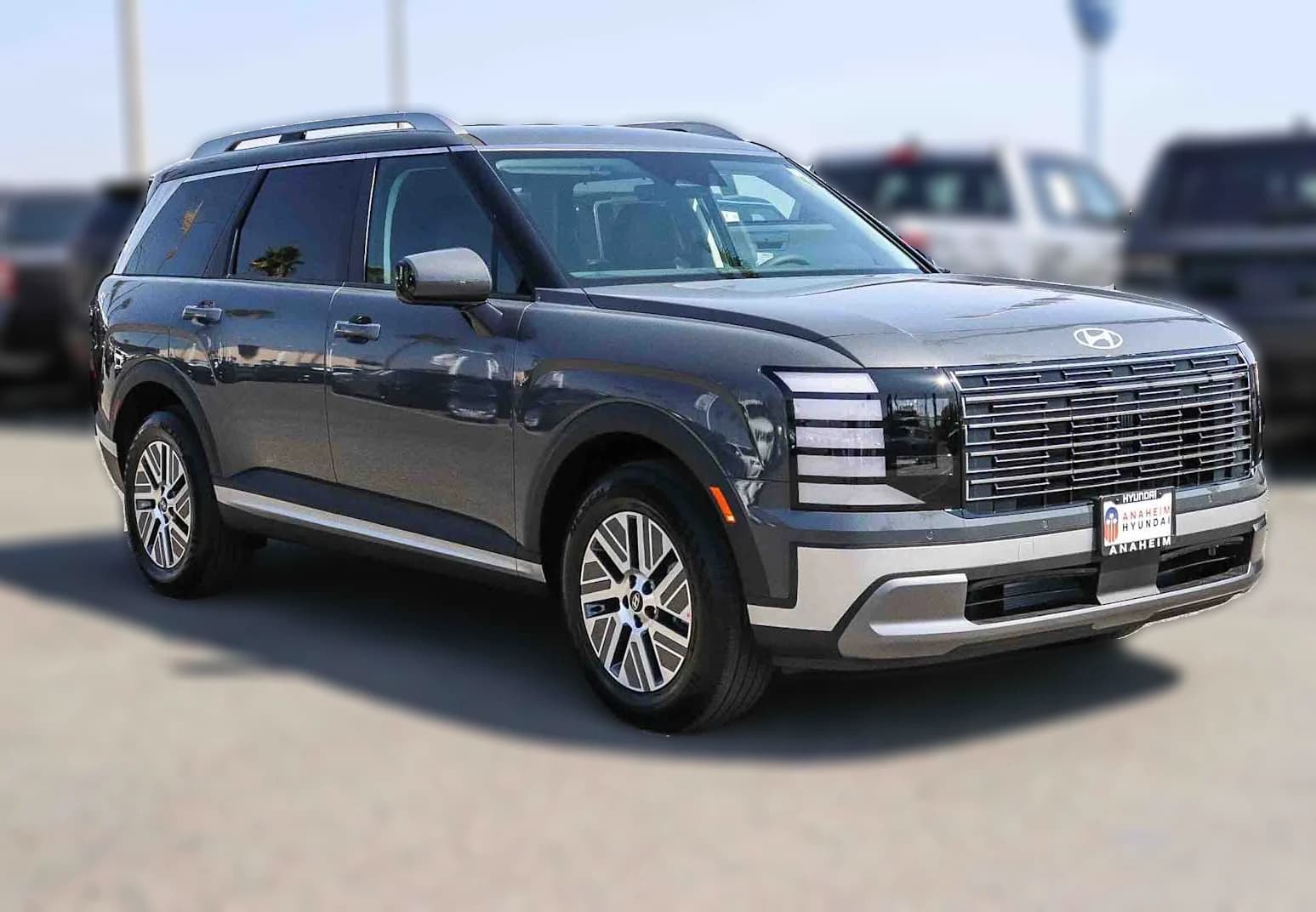 Hyundai Palisade Hybrid Blue SEL 7P FWD 2027 — side view