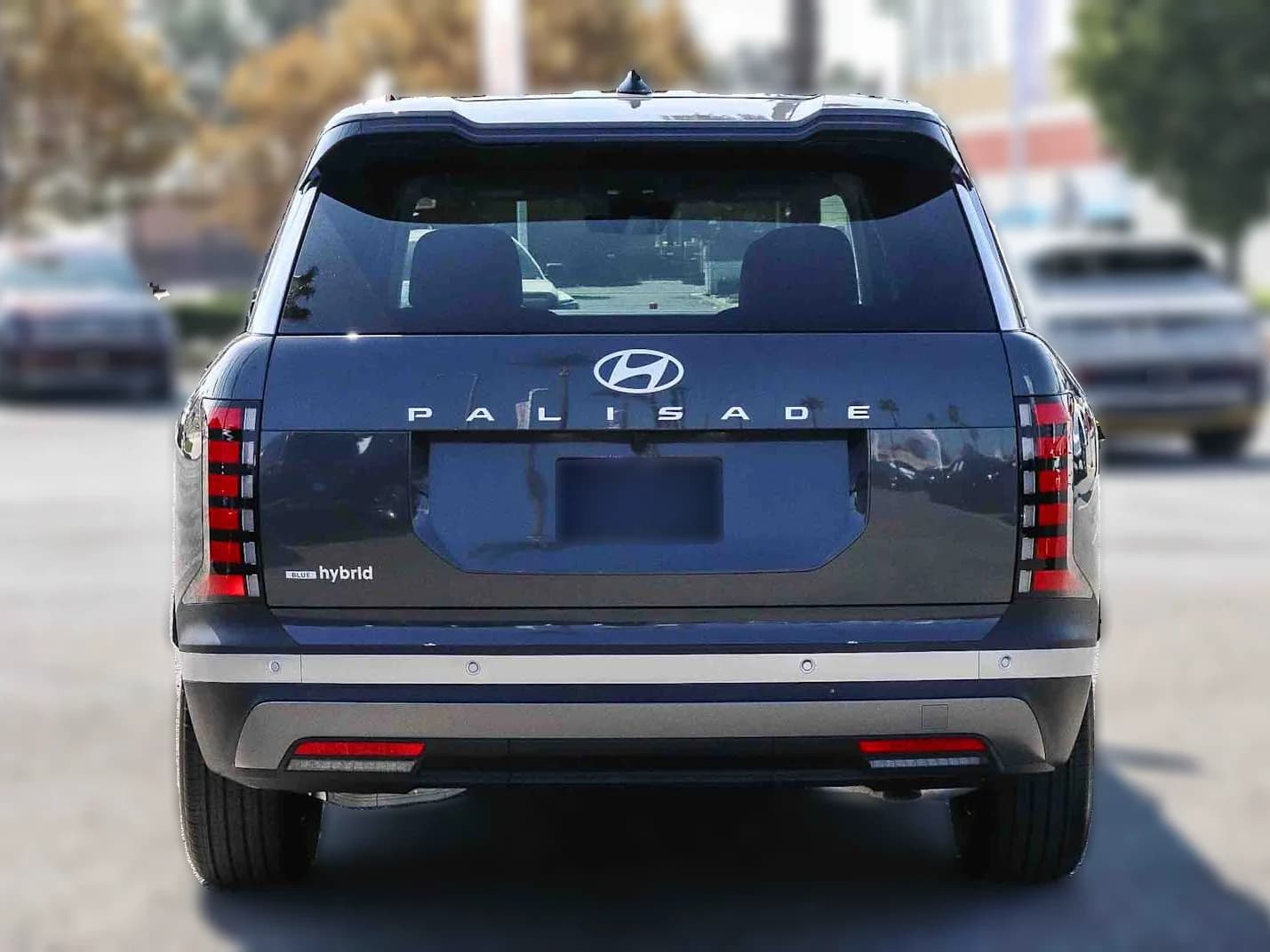 Hyundai Palisade Hybrid Blue SEL 7P FWD 2027 — side view