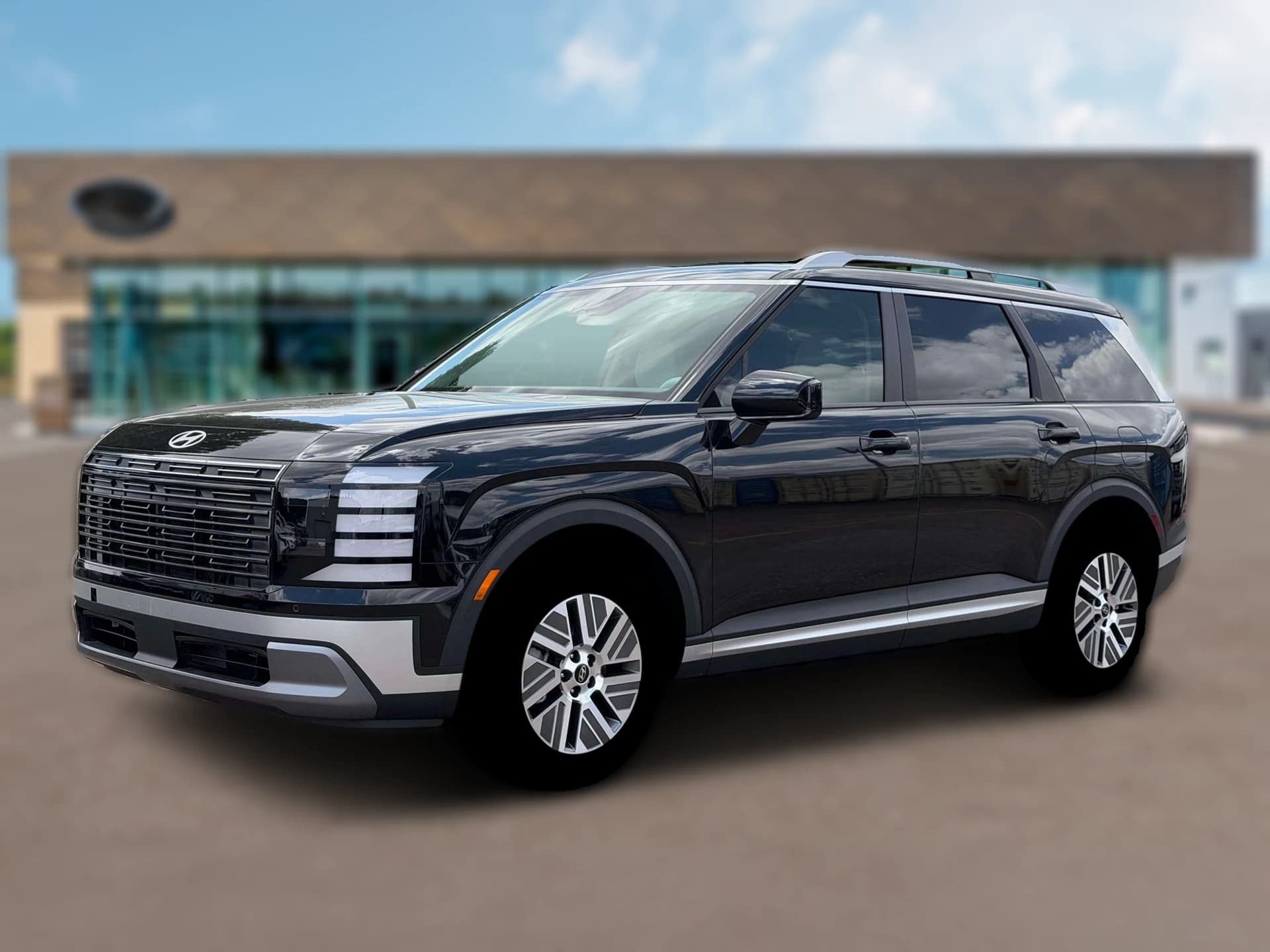 Hyundai Palisade Hybrid Blue SEL 7P FWD 2026 — side view