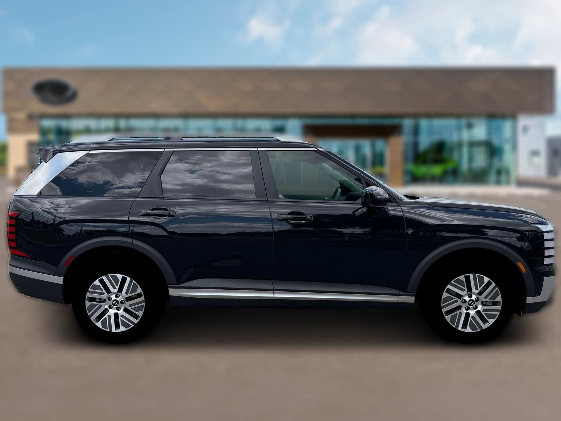 Hyundai Palisade Hybrid Blue SEL 7P FWD 2026 — side view