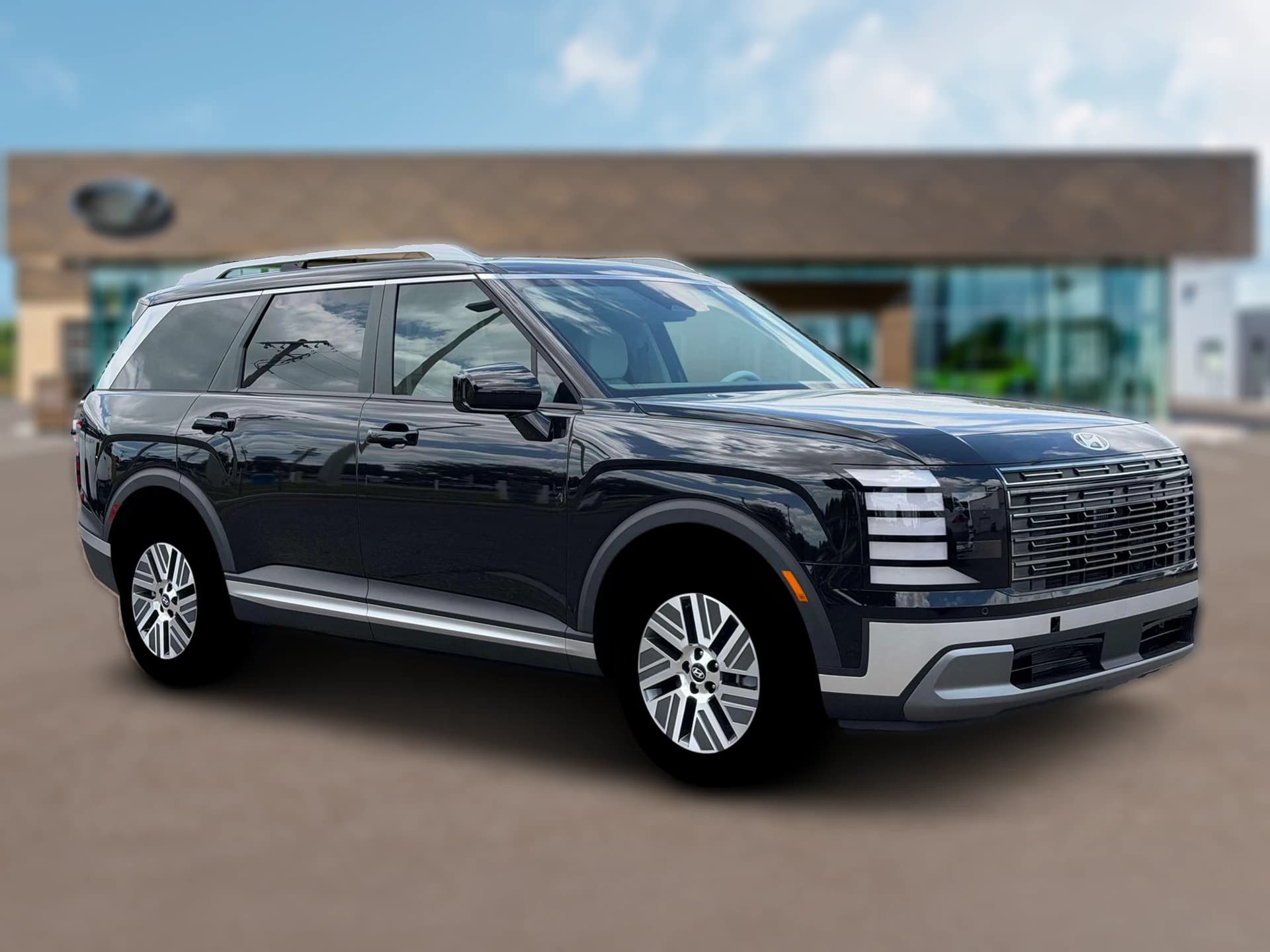 Hyundai Palisade Hybrid Blue SEL 7P FWD 2026 — side view