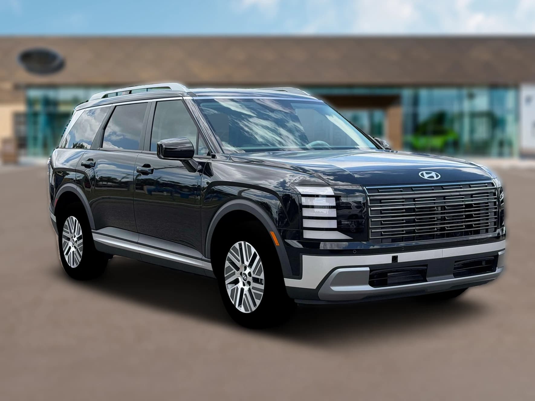 Hyundai Palisade Hybrid Blue SEL 7P FWD 2026 — side view