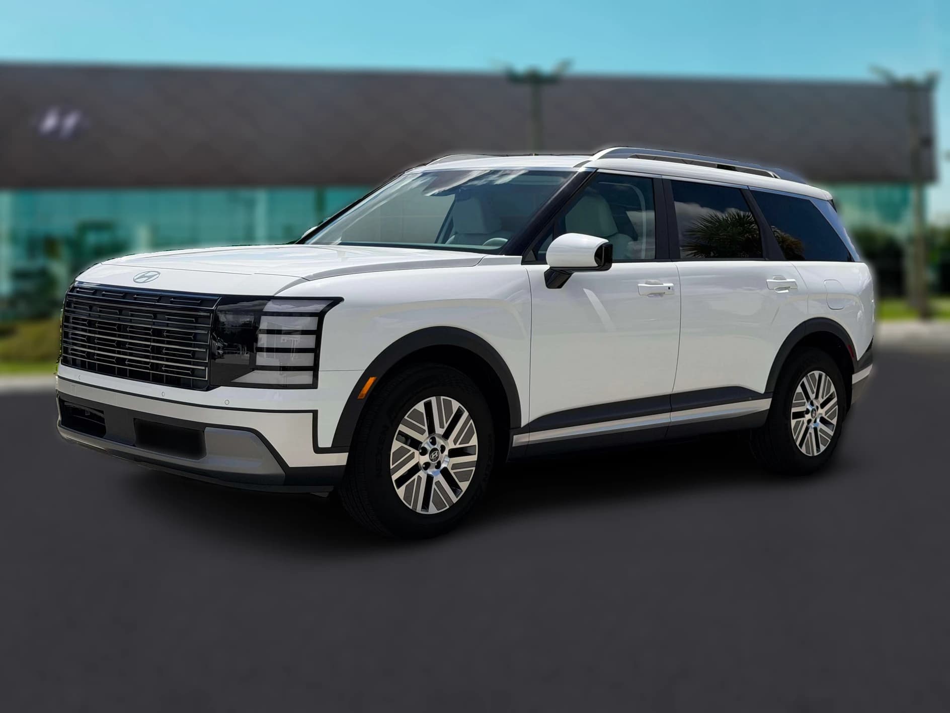 Hyundai Palisade Hybrid Blue SEL 8P FWD 2027 — side view