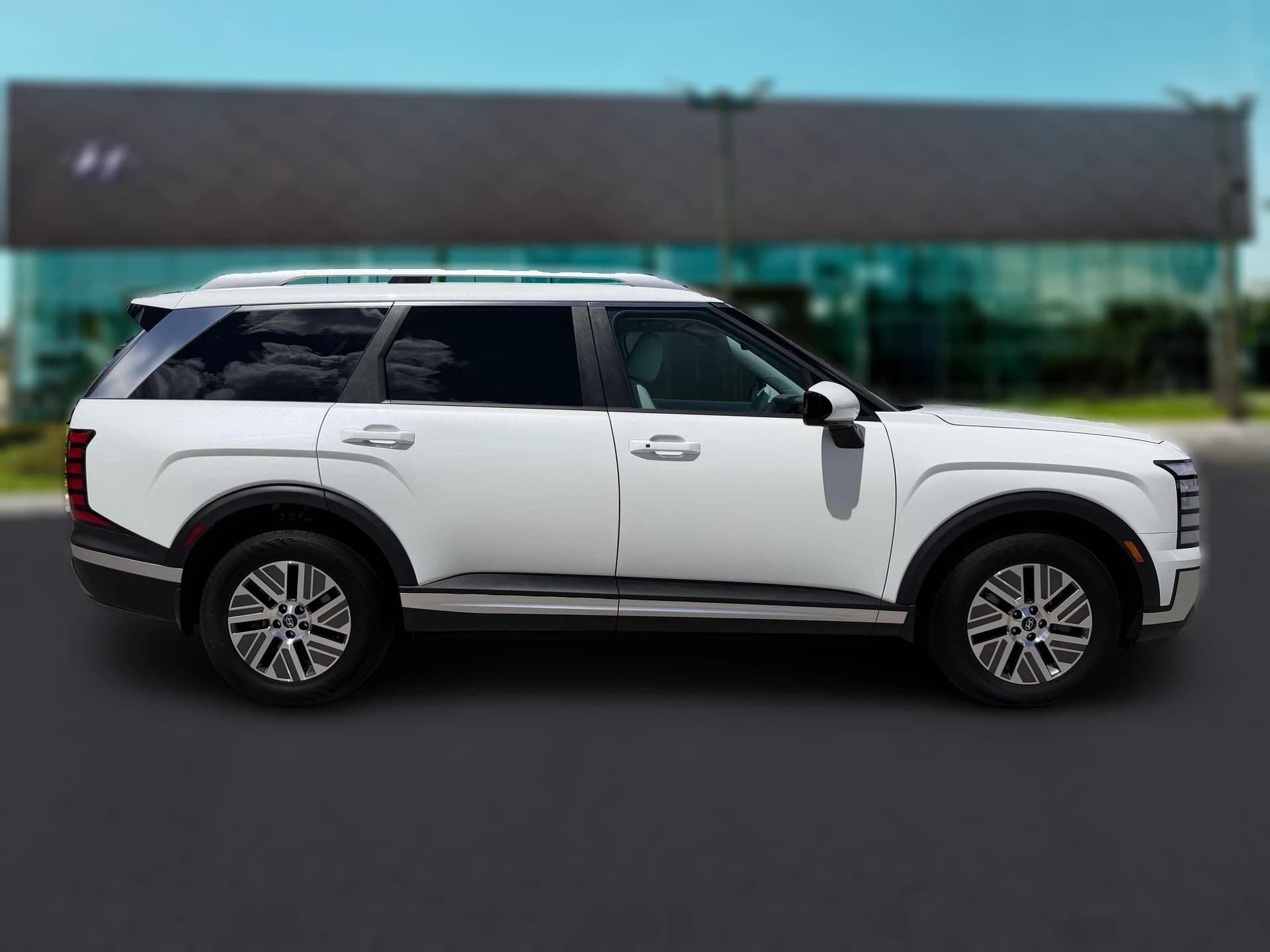 Hyundai Palisade Hybrid Blue SEL 8P FWD 2027 — side view