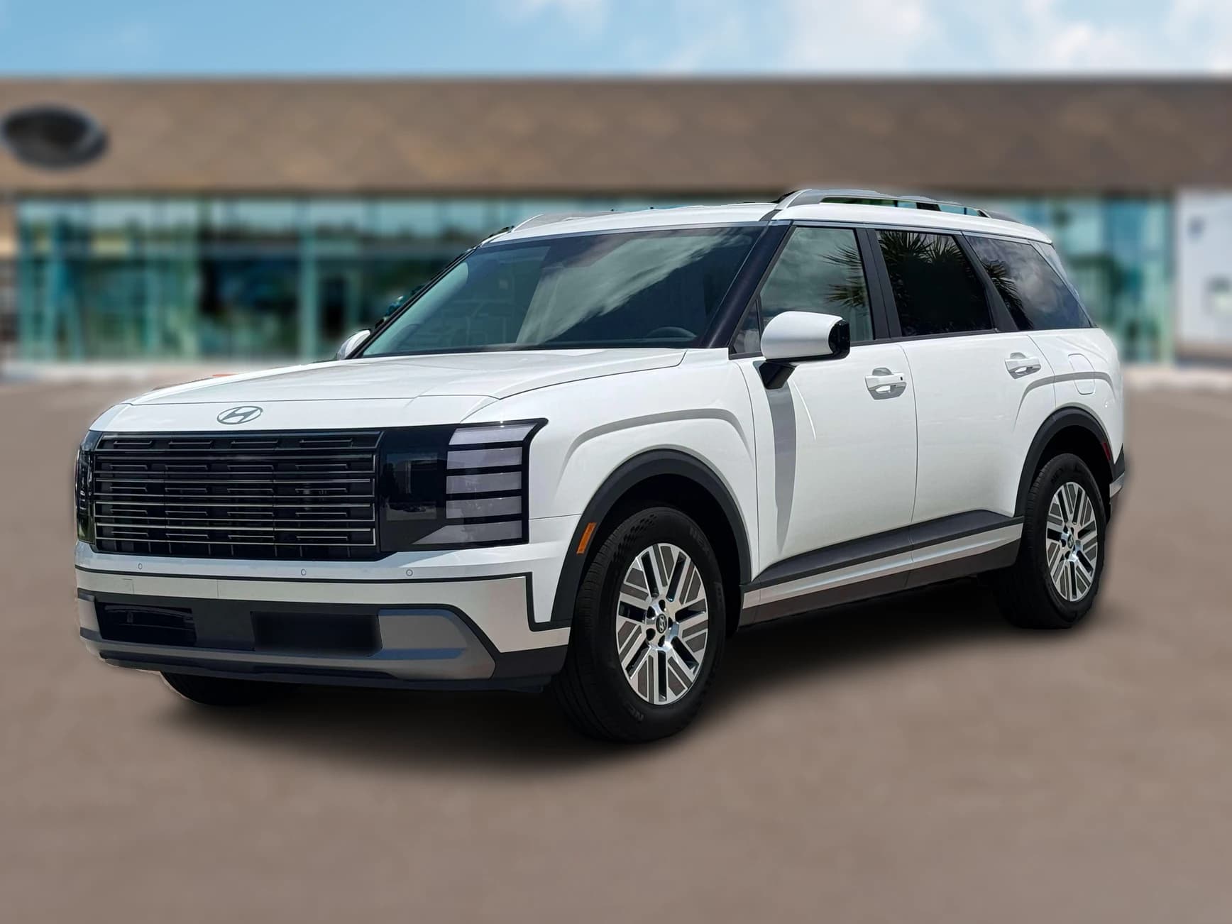 Hyundai Palisade Hybrid Blue SEL 7P FWD 2027 — side view