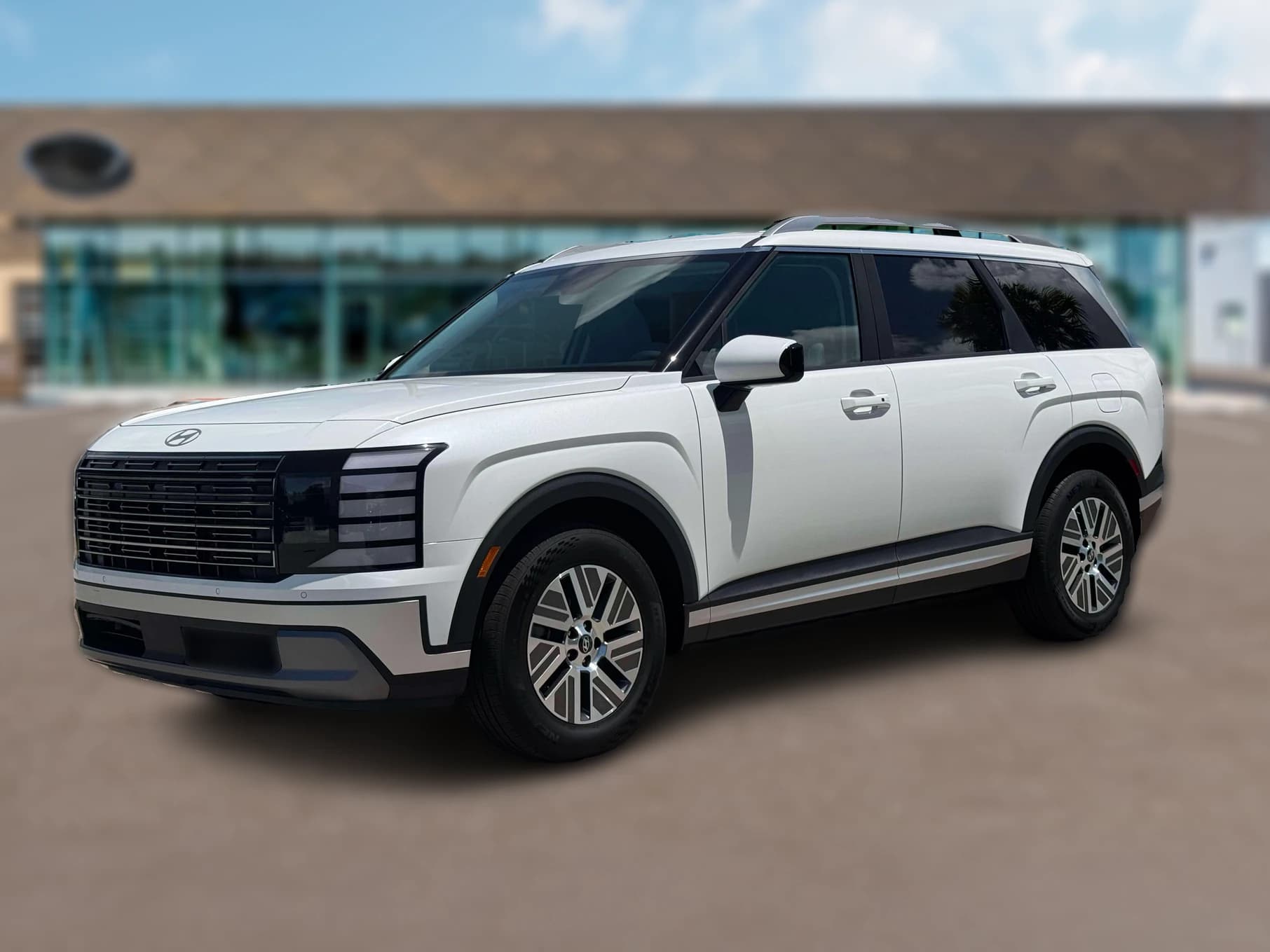 Hyundai Palisade Hybrid Blue SEL 7P FWD 2027 — side view