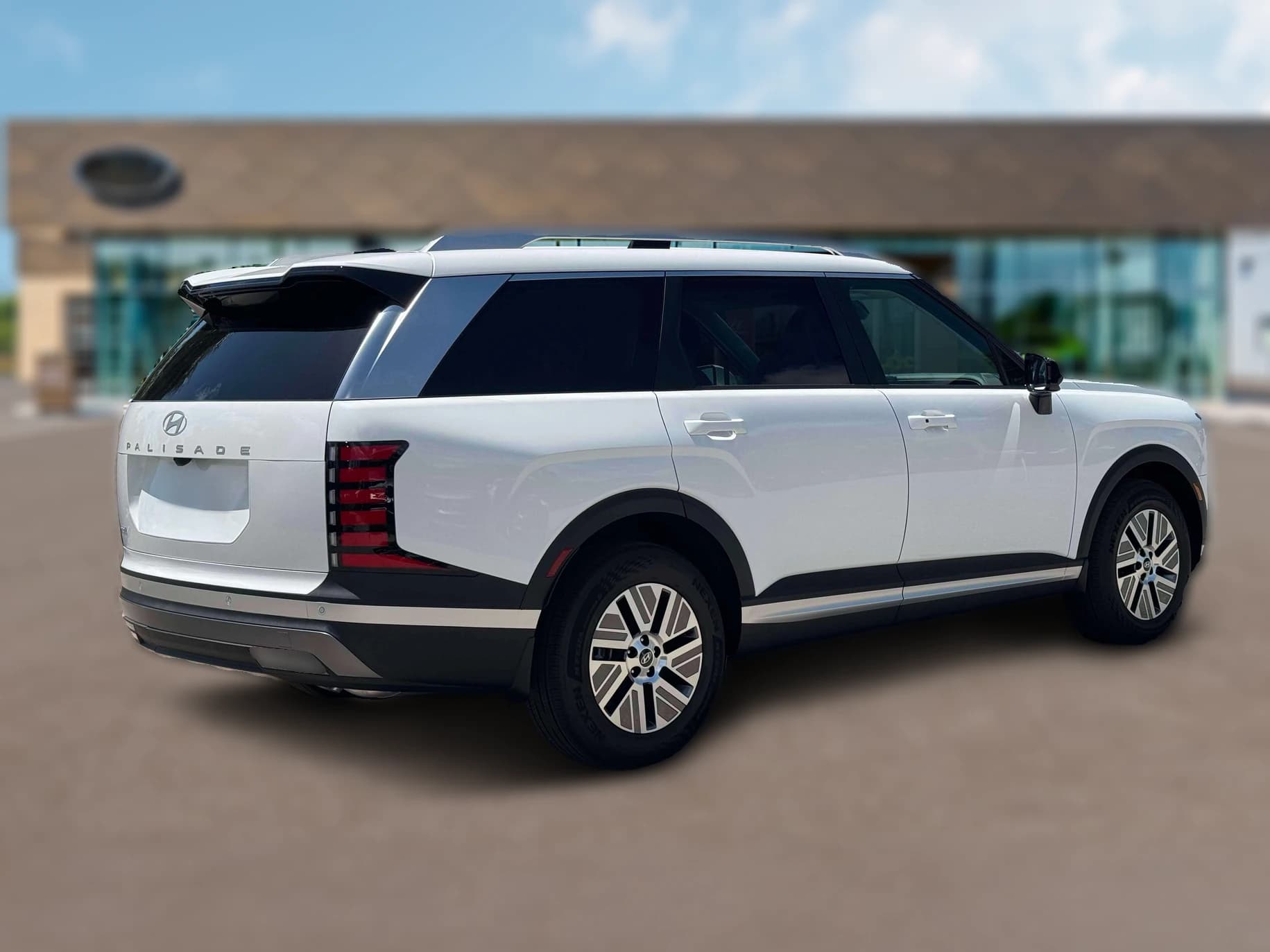 Hyundai Palisade Hybrid Blue SEL 7P FWD 2027 — side view