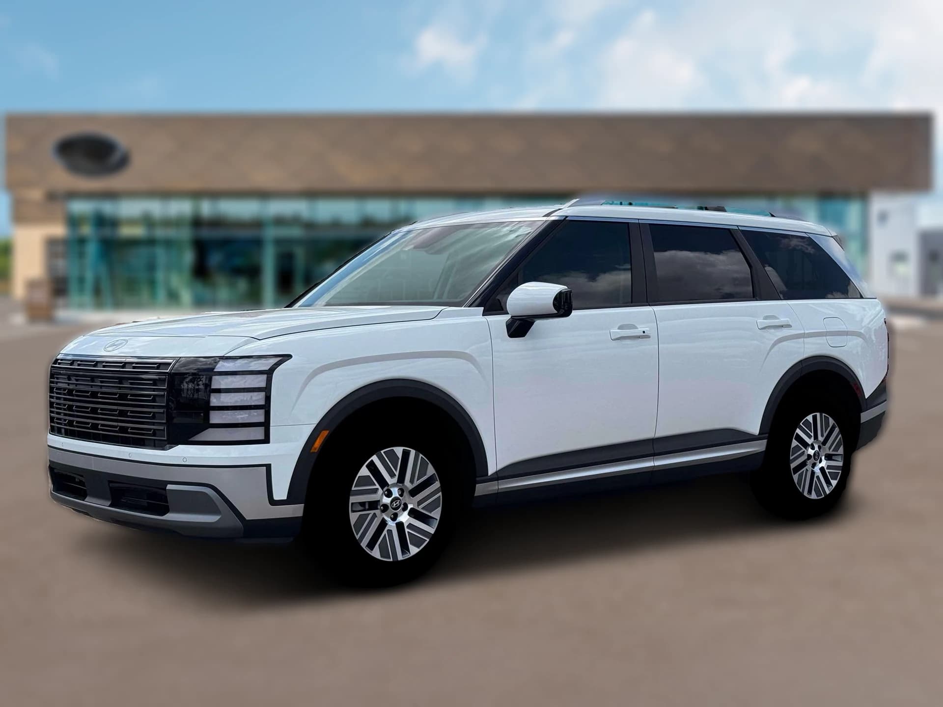 Hyundai Palisade Hybrid Blue SEL 7P FWD 2026 — side view