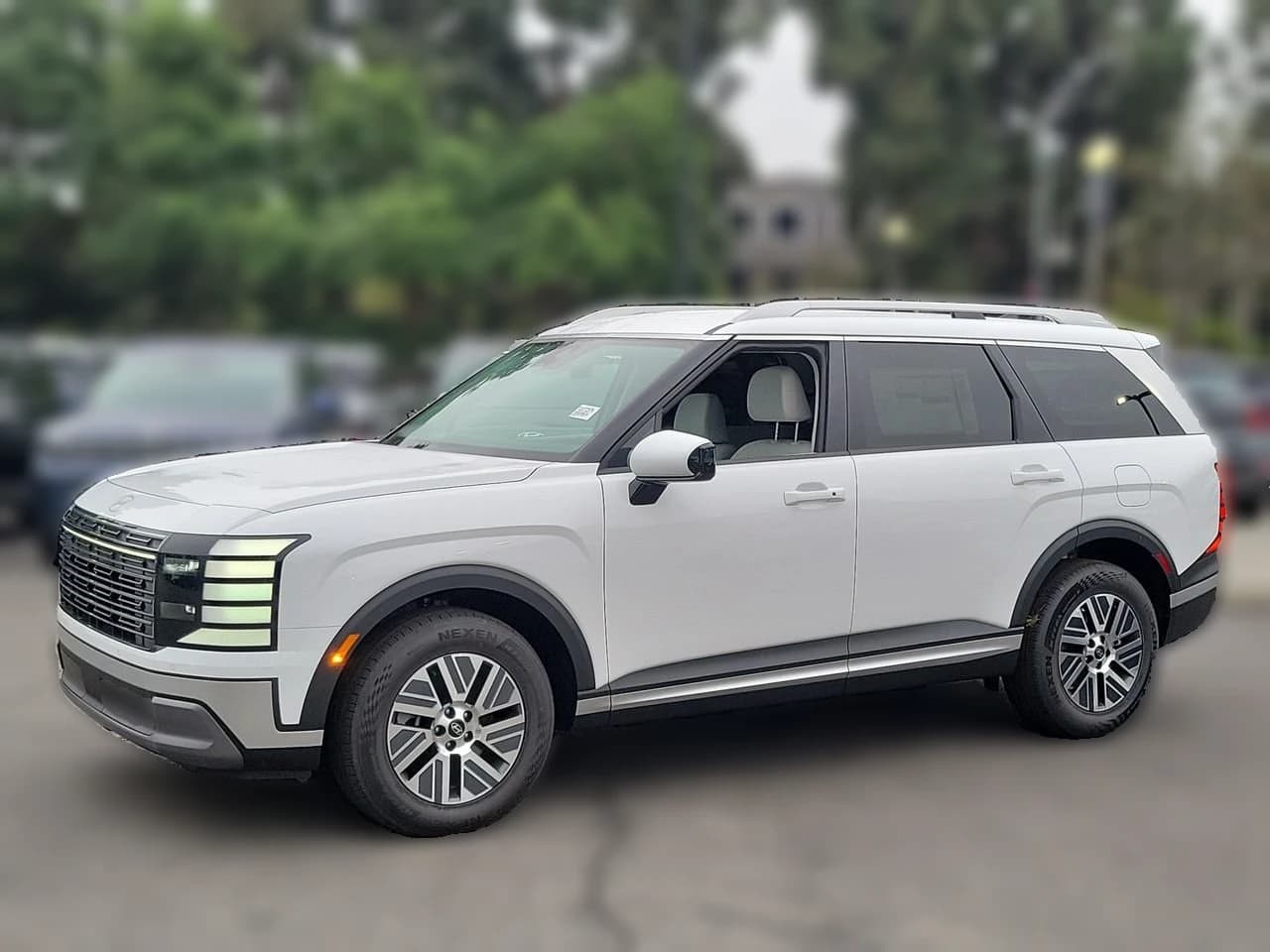 Hyundai Palisade Hybrid Blue SEL 7P FWD 2026 — side view