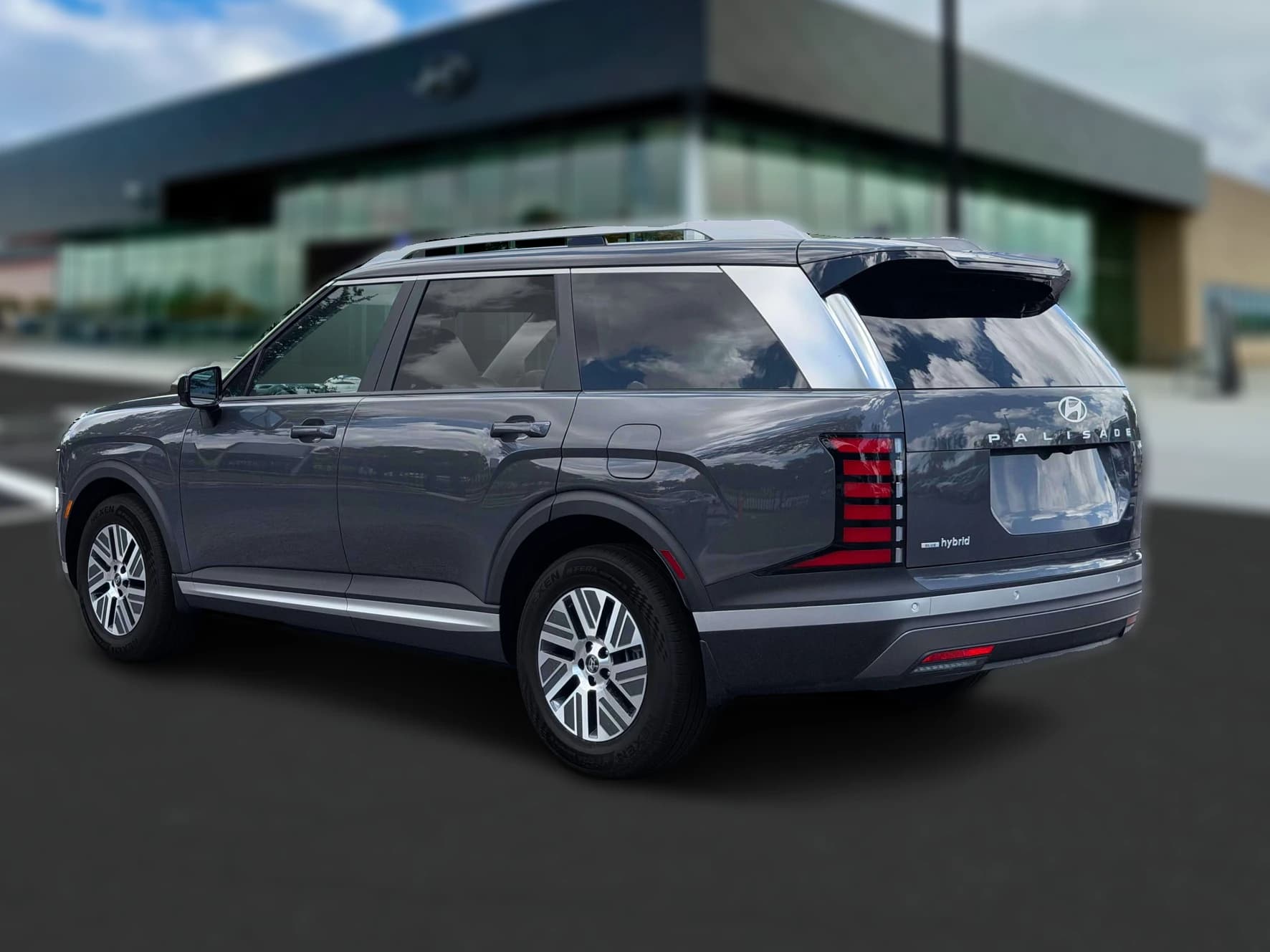 Hyundai Palisade Hybrid Blue SEL 7P FWD 2027 — side view