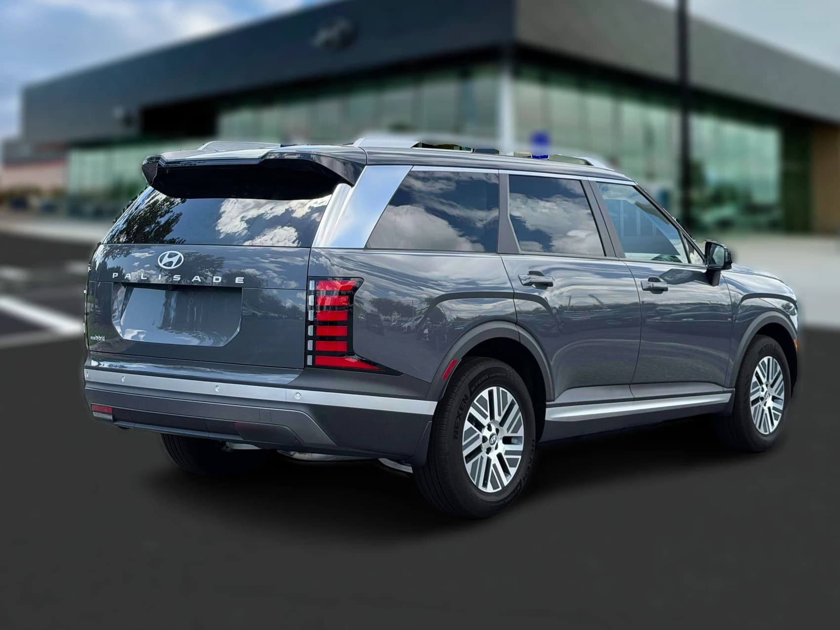Hyundai Palisade Hybrid Blue SEL 7P FWD 2027 — side view