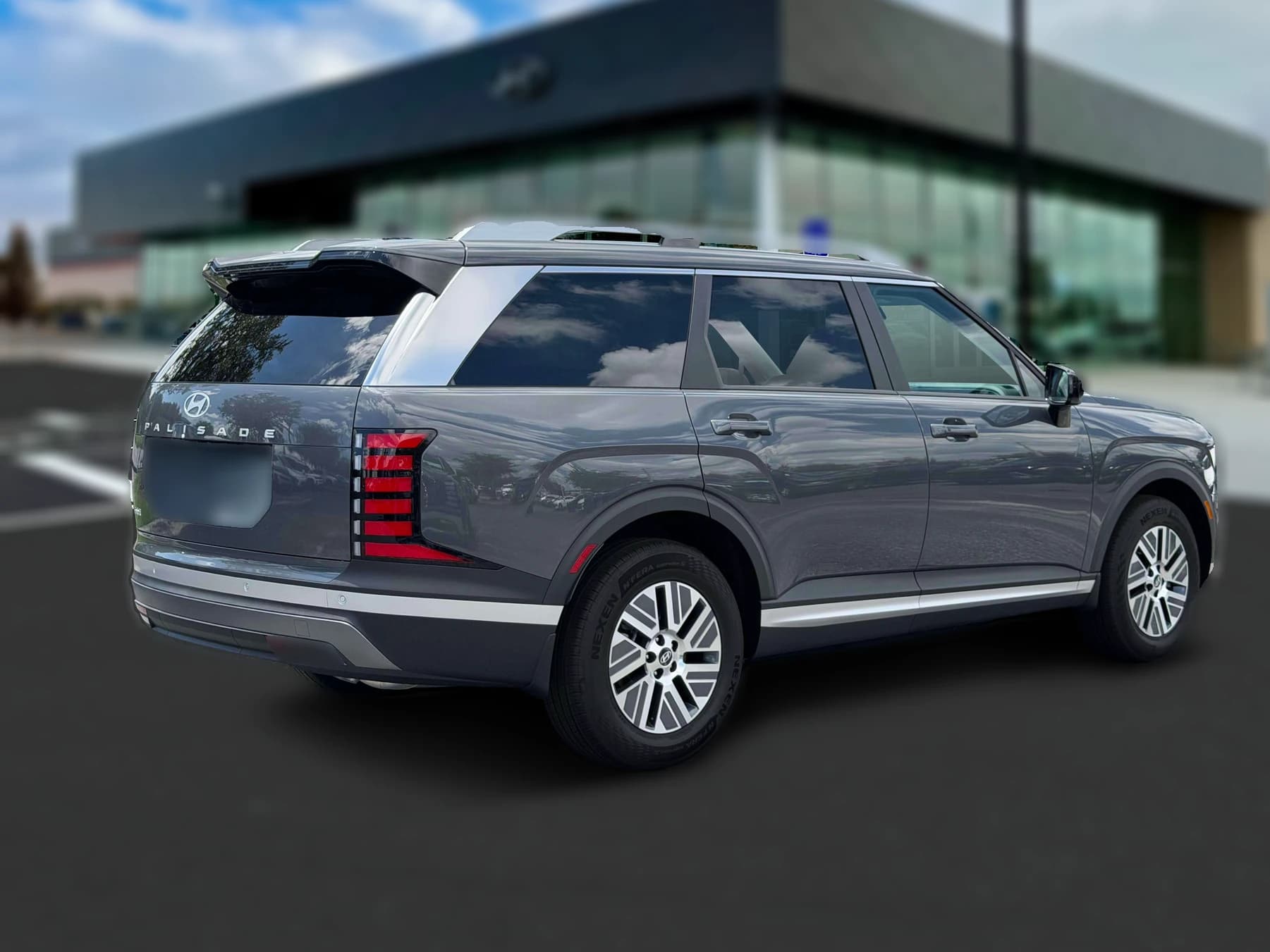 Hyundai Palisade Hybrid Blue SEL 7P FWD 2027 — side view
