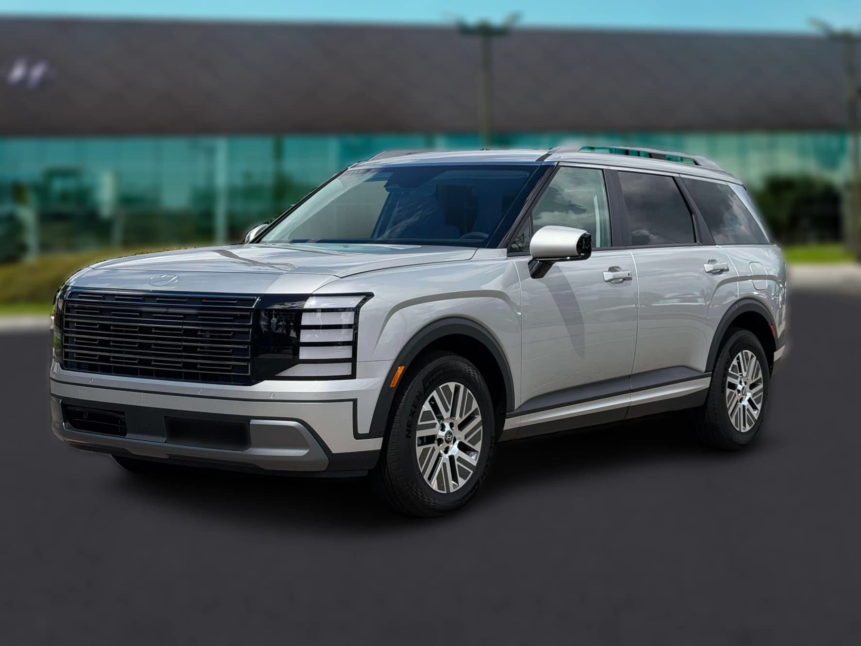 Hyundai Palisade Hybrid Blue SEL 8P FWD 2027 — side view
