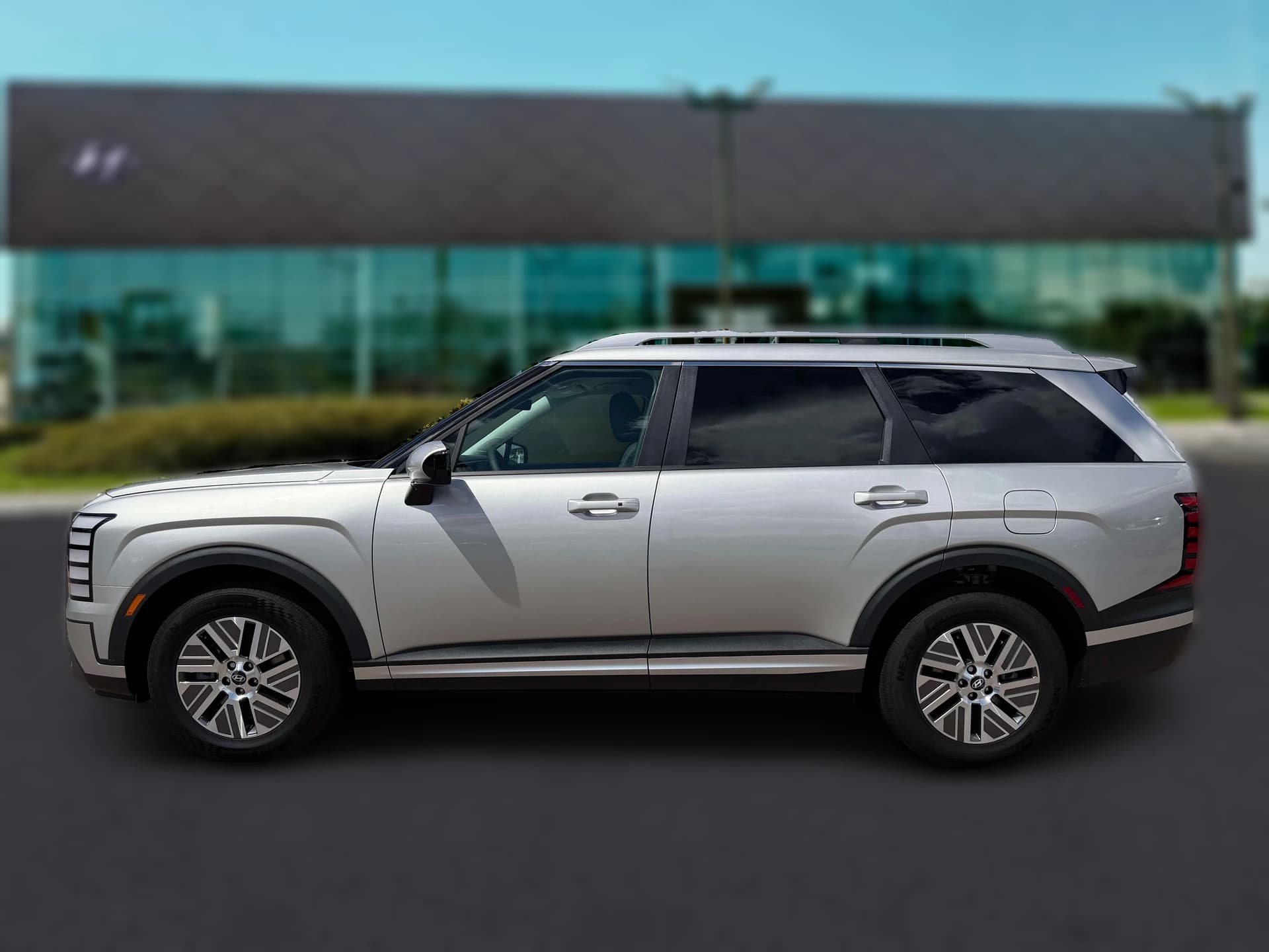 Hyundai Palisade Hybrid Blue SEL 8P FWD 2027 — side view