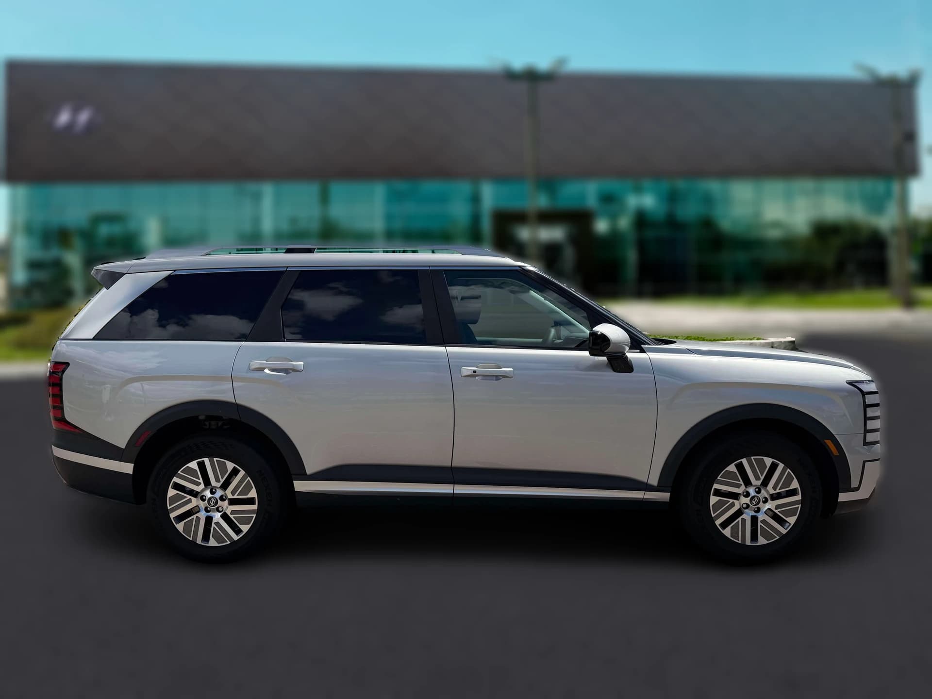 Hyundai Palisade Hybrid Blue SEL 8P FWD 2027 — side view