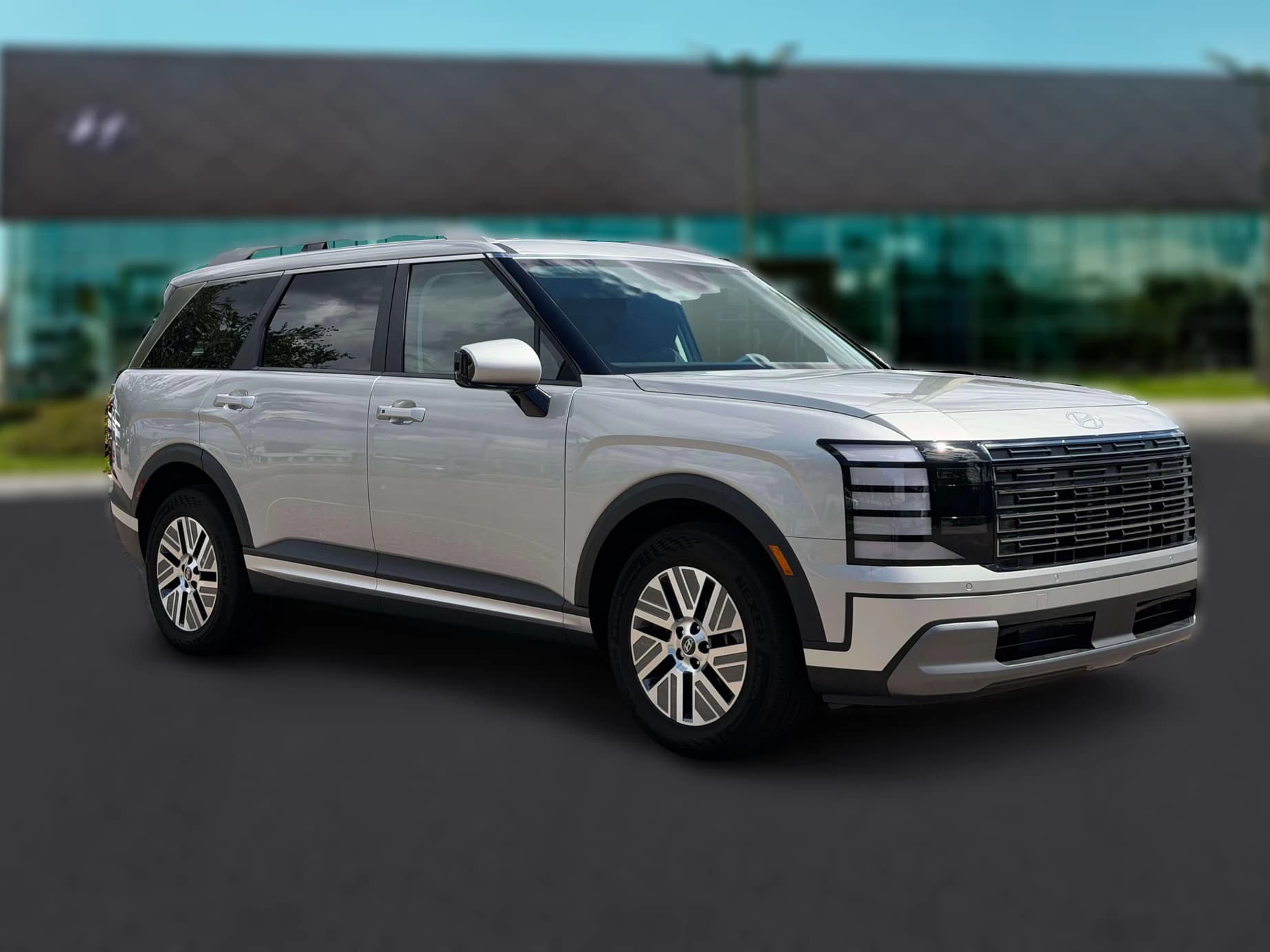 Hyundai Palisade Hybrid Blue SEL 8P FWD 2027 — side view