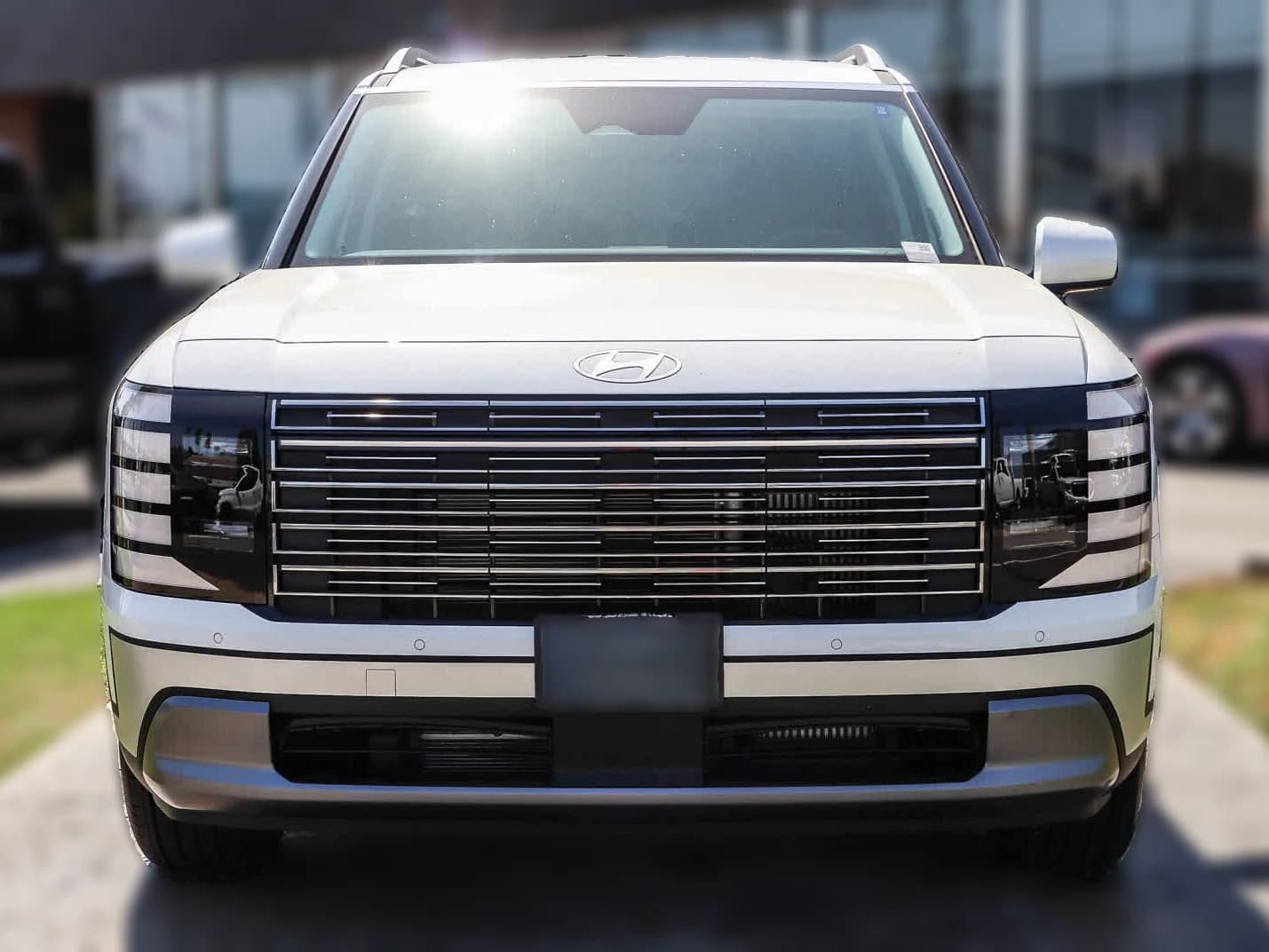Hyundai Palisade Hybrid Blue SEL 7P FWD 2027 — side view