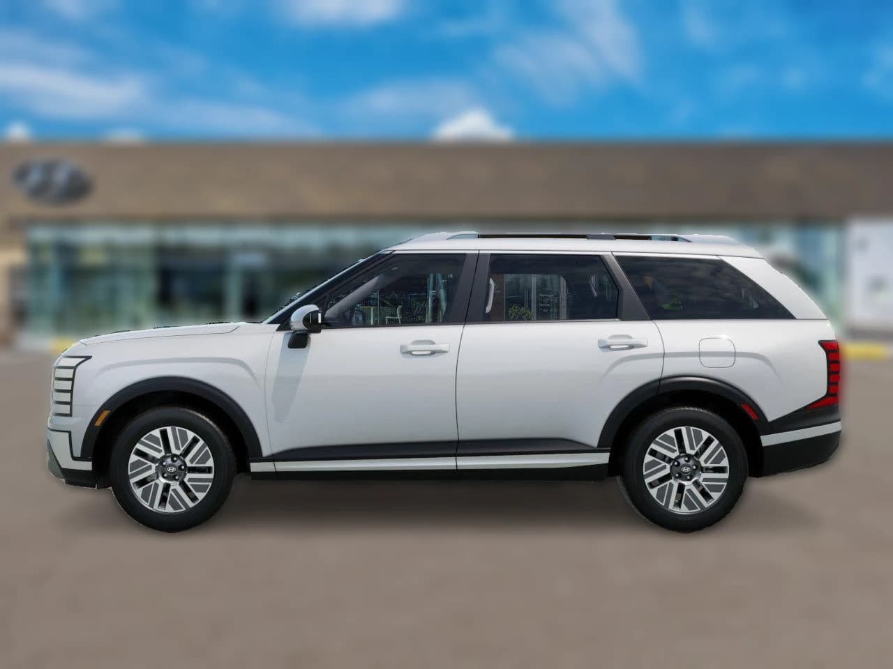 Hyundai Palisade Hybrid Blue SEL 8P FWD 2027 — side view