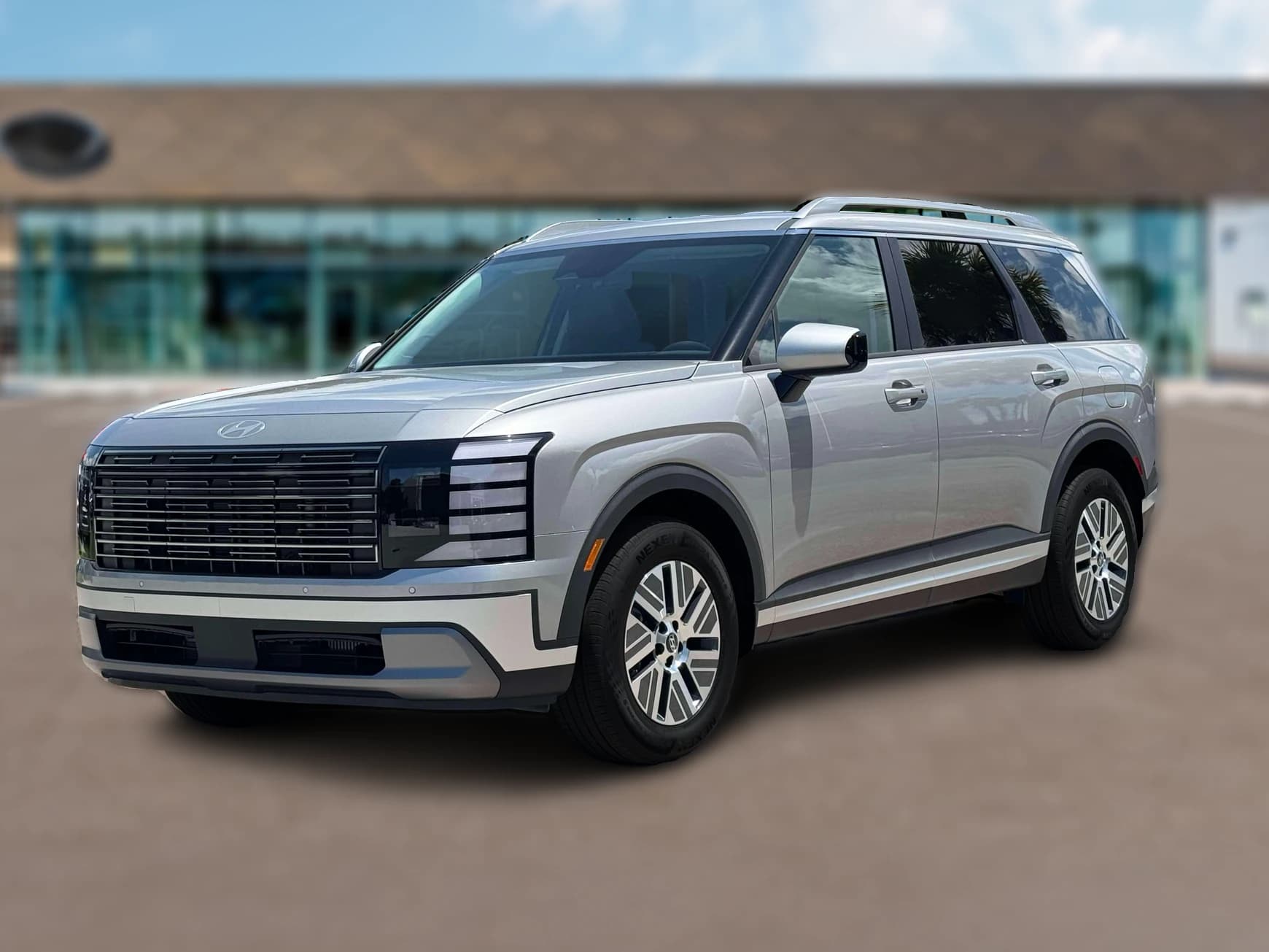 Hyundai Palisade Hybrid Blue SEL 7P FWD 2027 — side view