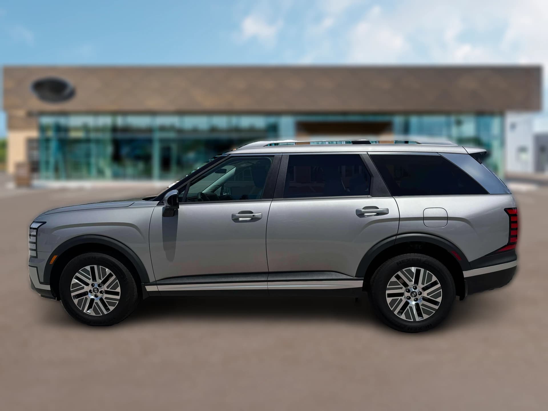 Hyundai Palisade Hybrid Blue SEL 7P FWD 2027 — side view