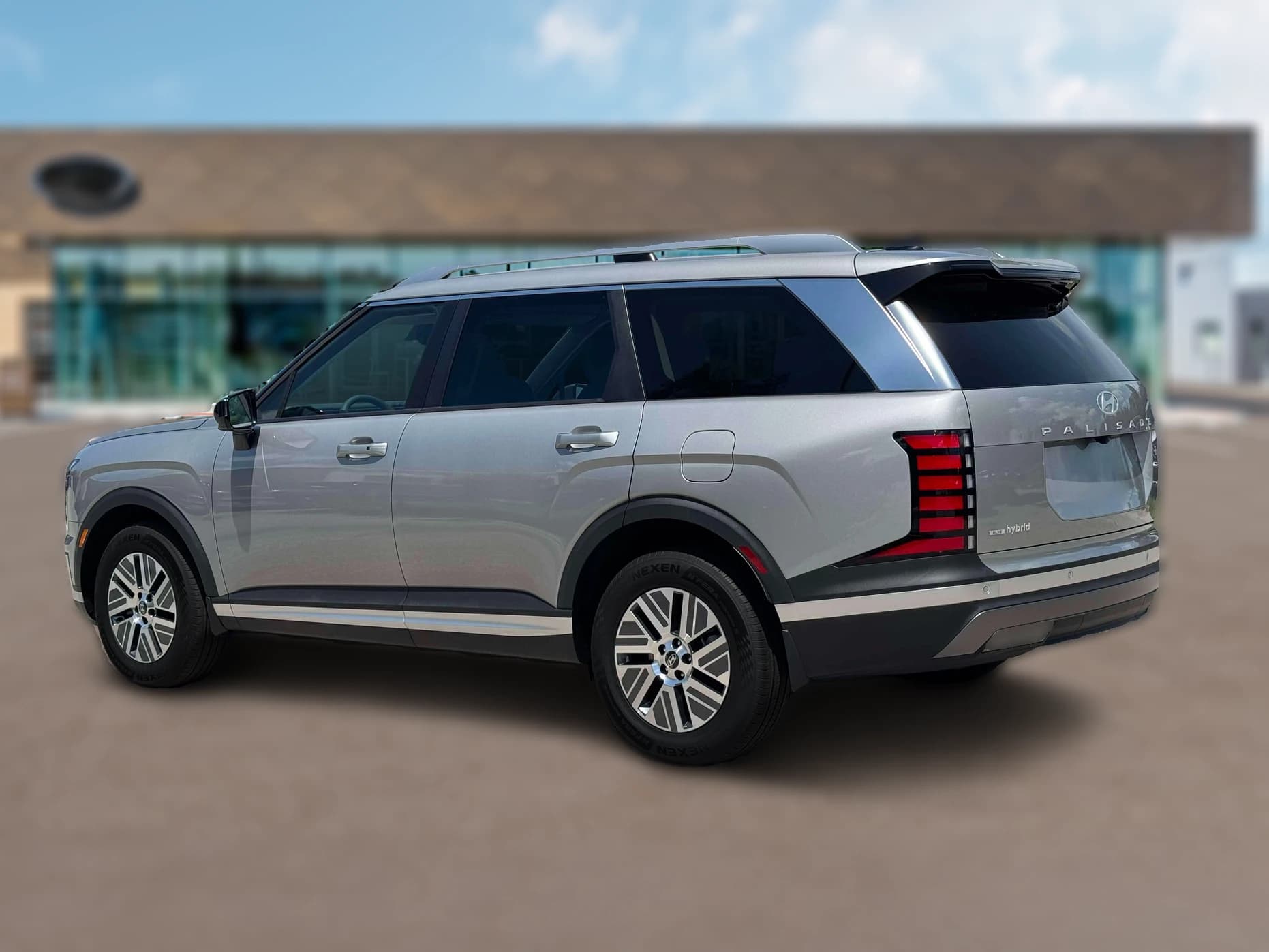 Hyundai Palisade Hybrid Blue SEL 7P FWD 2027 — side view