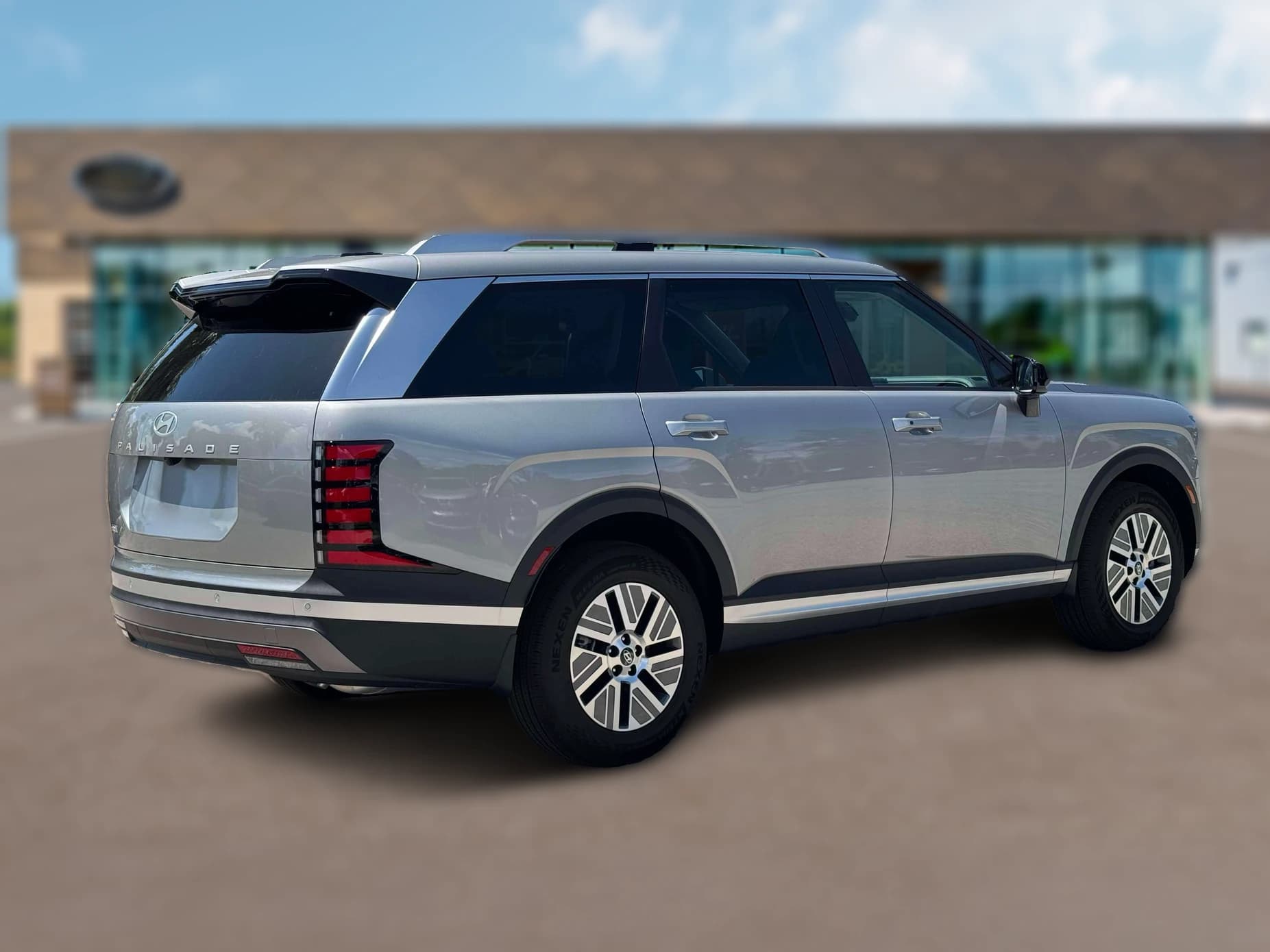 Hyundai Palisade Hybrid Blue SEL 7P FWD 2027 — side view
